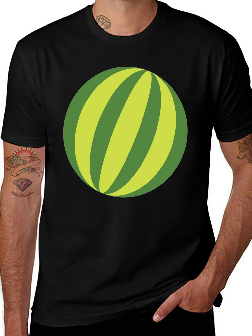Whimsical Watermelon Graphic Tee - Casual Comfort