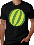 Whimsical Watermelon Graphic Tee - Casual Comfort