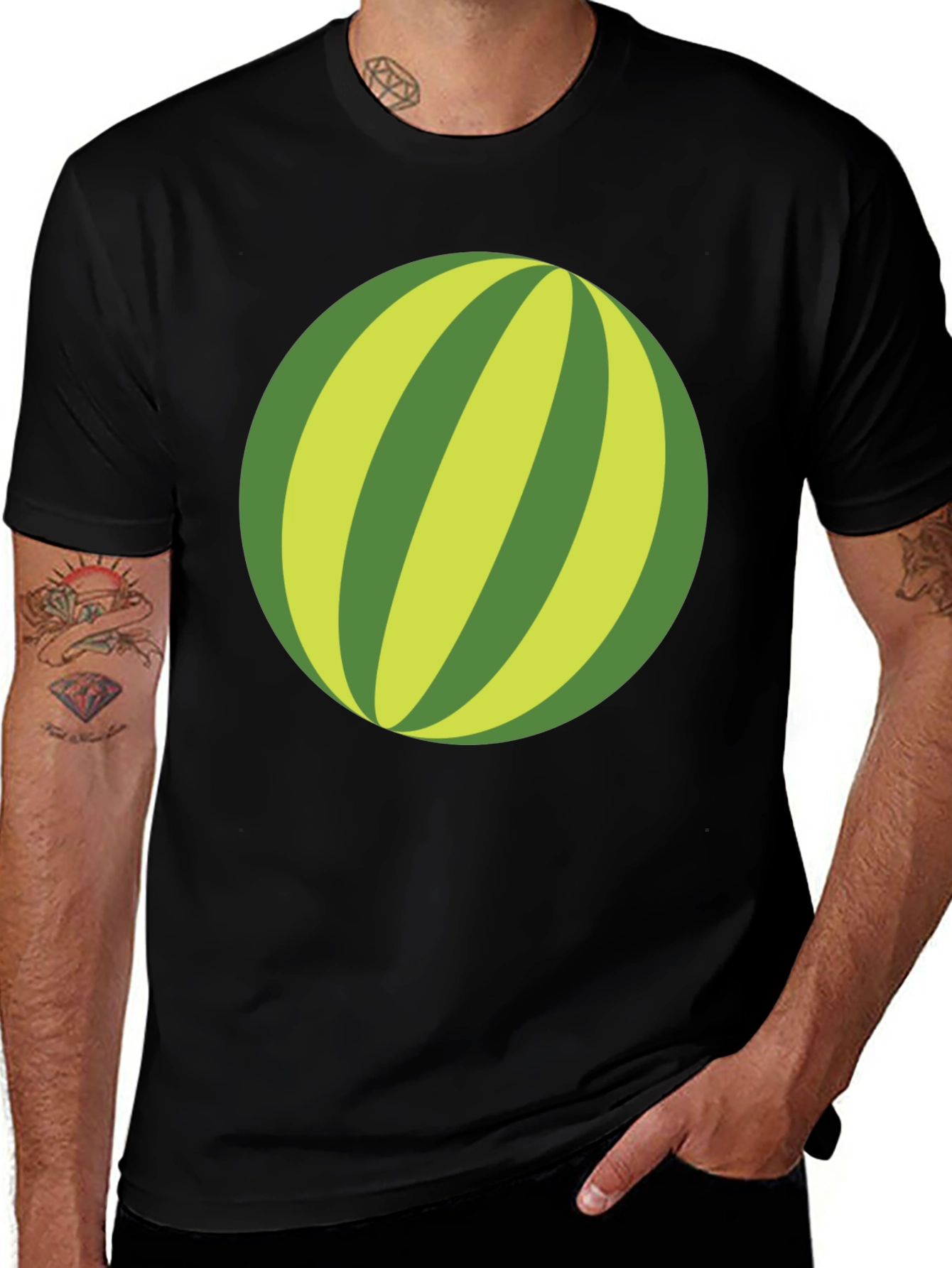 Whimsical Watermelon Graphic Tee - Casual Comfort