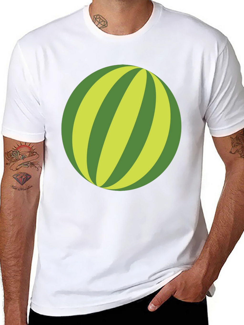 Whimsical Watermelon Graphic Tee - Casual Comfort