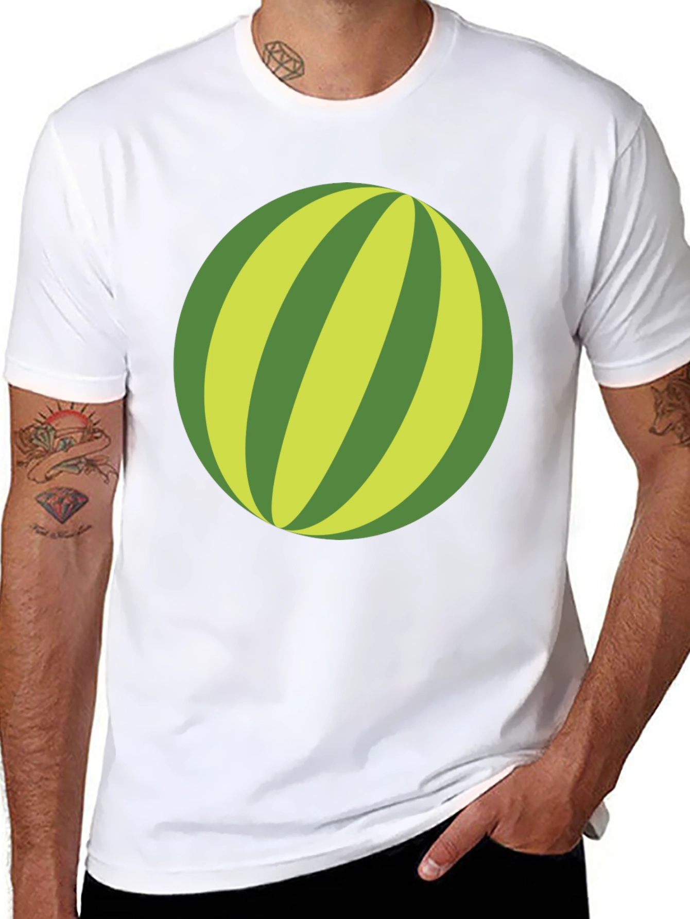 Whimsical Watermelon Graphic Tee - Casual Comfort