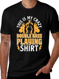 Crazy Double Bass Playing Shirt