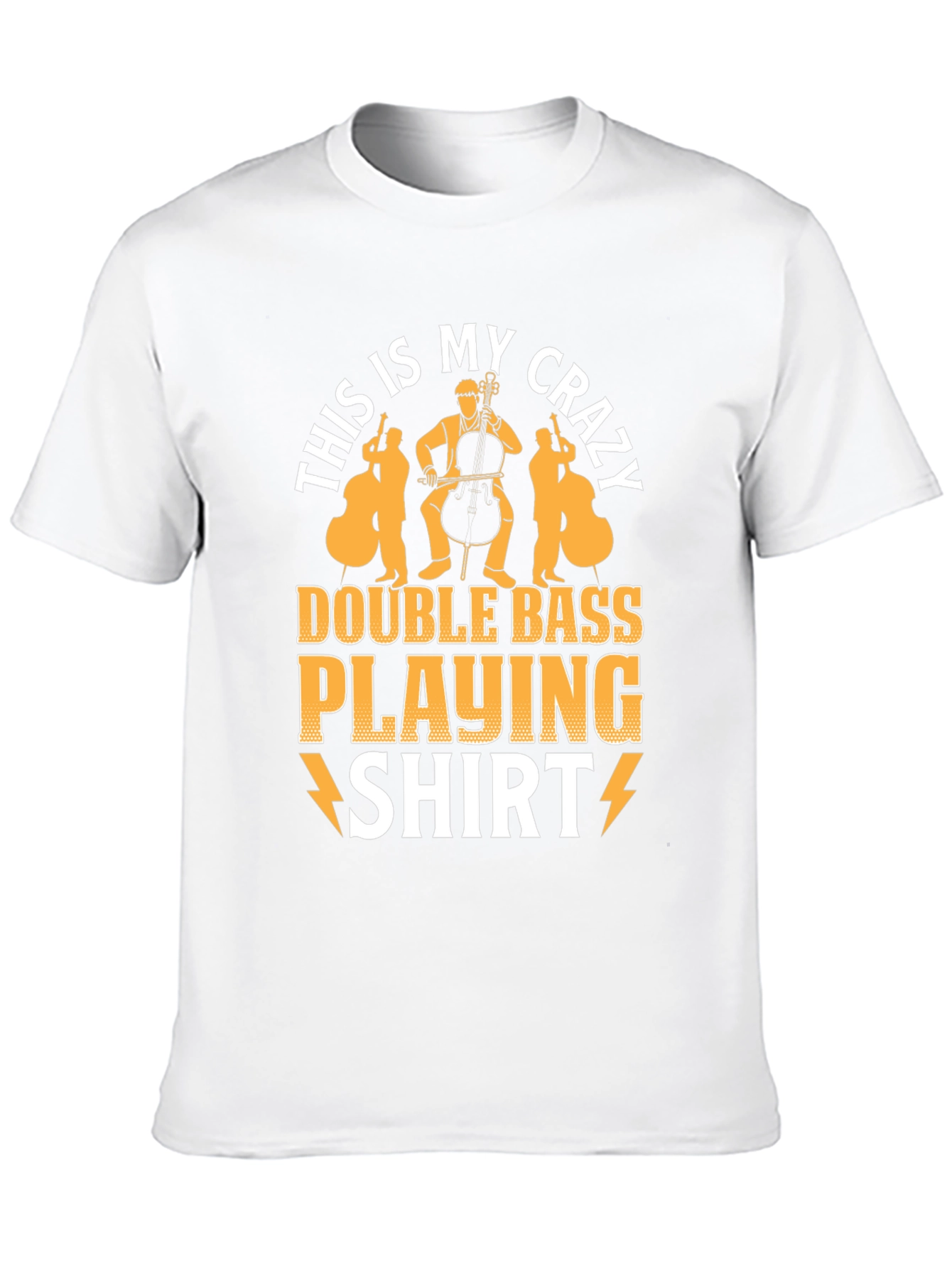 Crazy Double Bass Playing Shirt