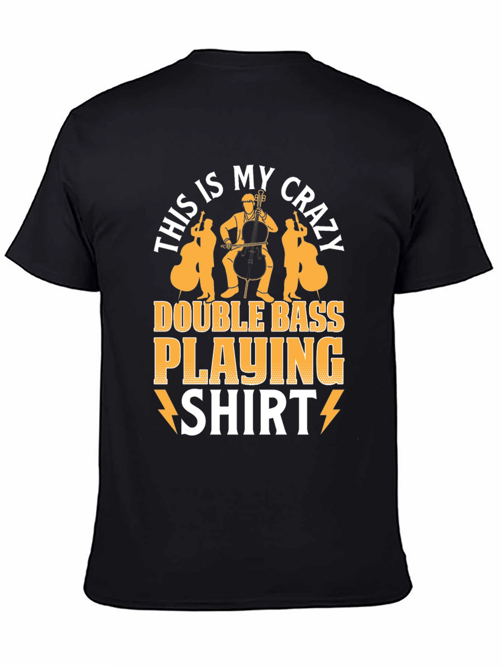 Crazy Double Bass Playing Shirt