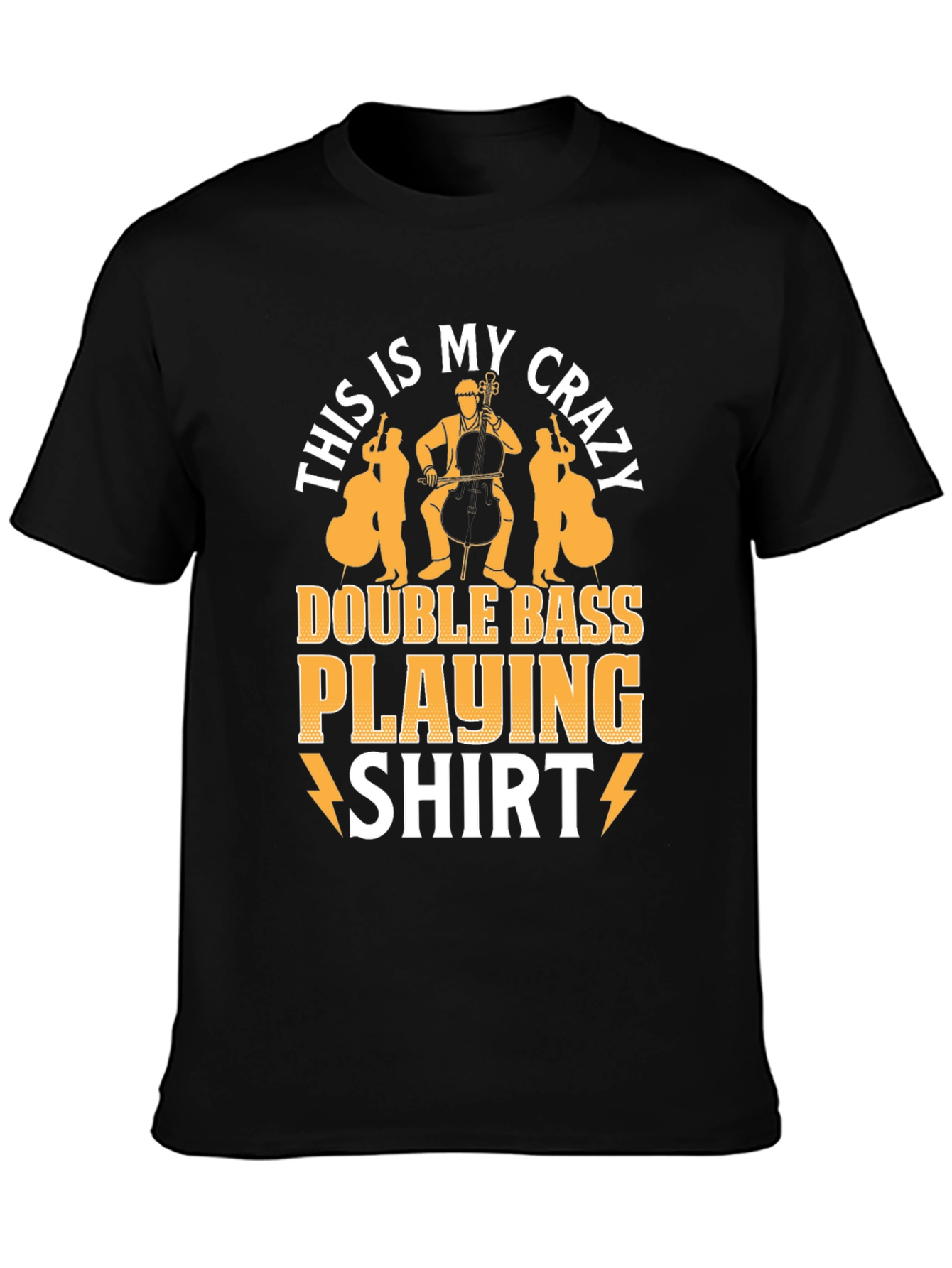 Crazy Double Bass Playing Shirt