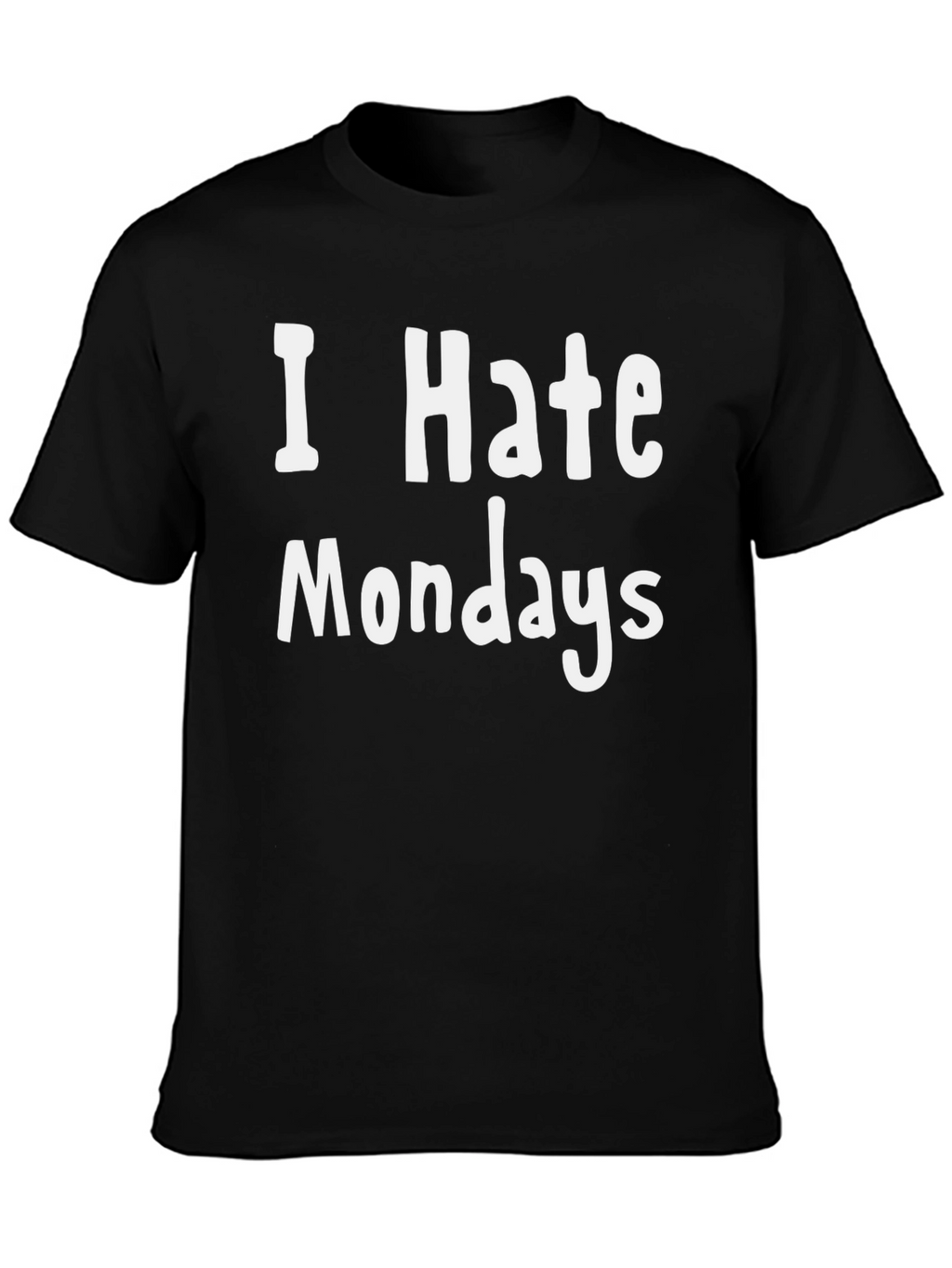 I Hate Mondays Graphic Tee - Mens Black T-Shirt