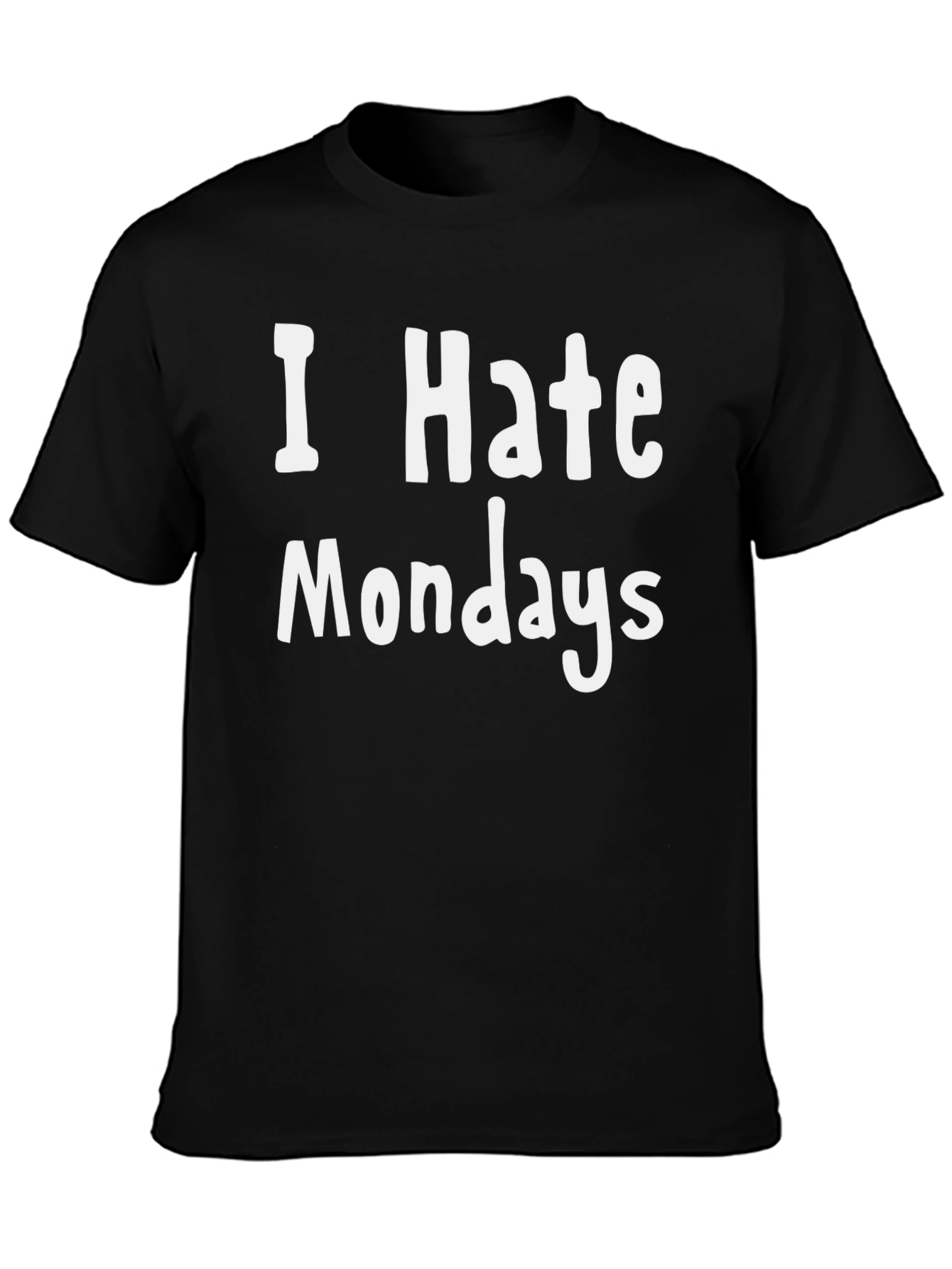 I Hate Mondays Graphic Tee - Mens Black T-Shirt