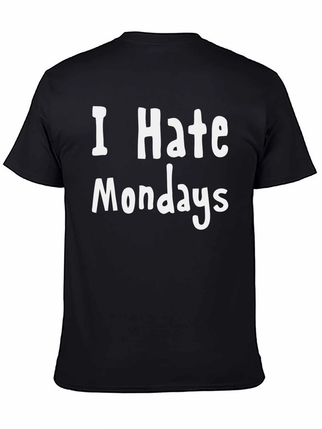 I Hate Mondays Graphic Tee - Mens Black T-Shirt