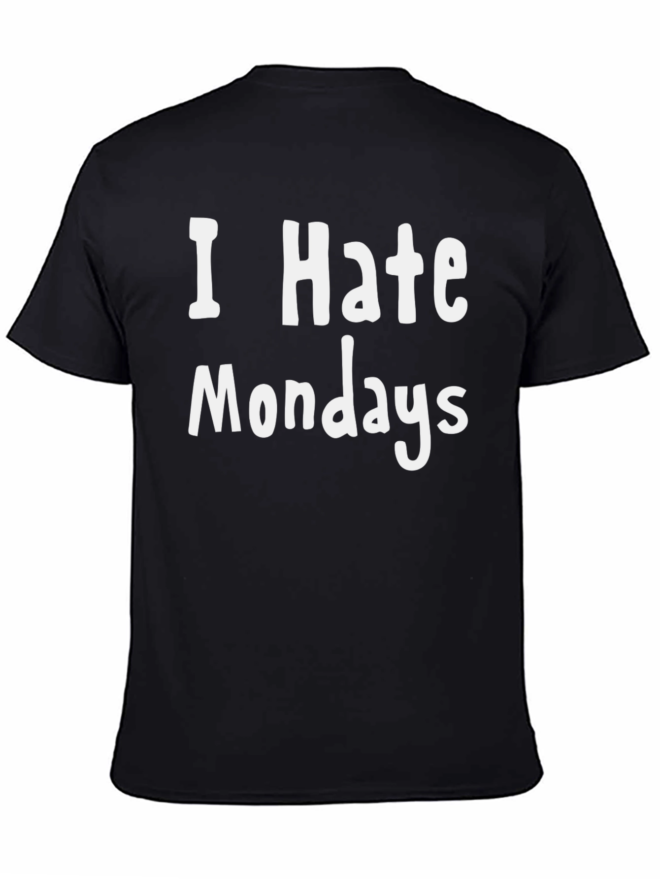 I Hate Mondays Graphic Tee - Mens Black T-Shirt