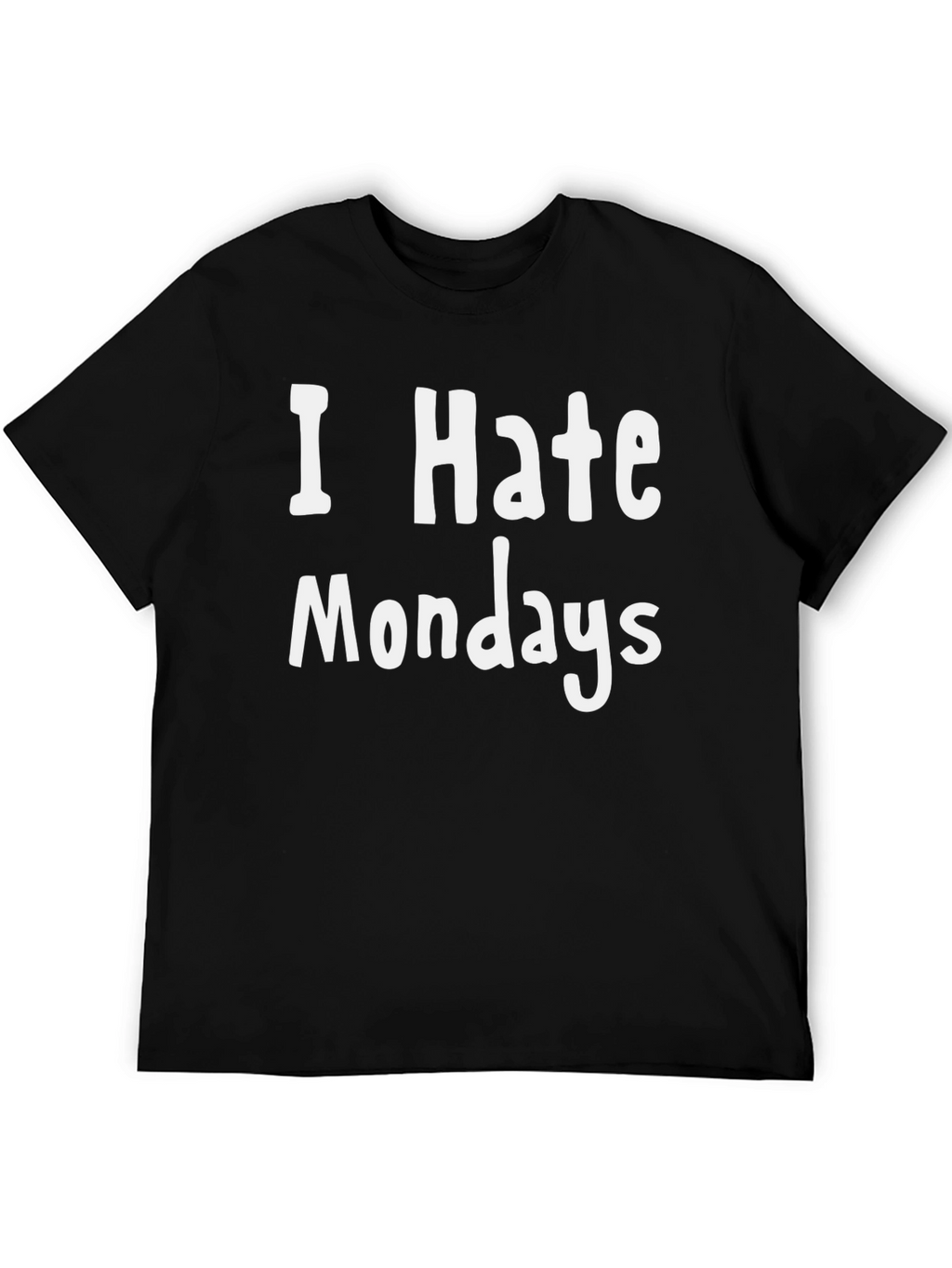 I Hate Mondays Graphic Tee - Mens Black T-Shirt