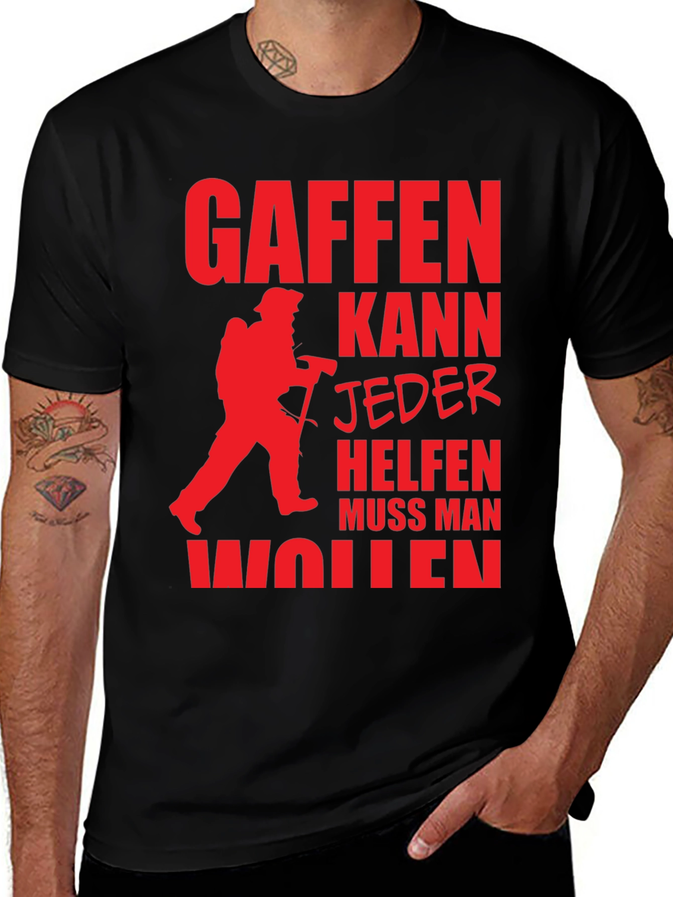 Firefighter Graphic Tee - Helping is a Must