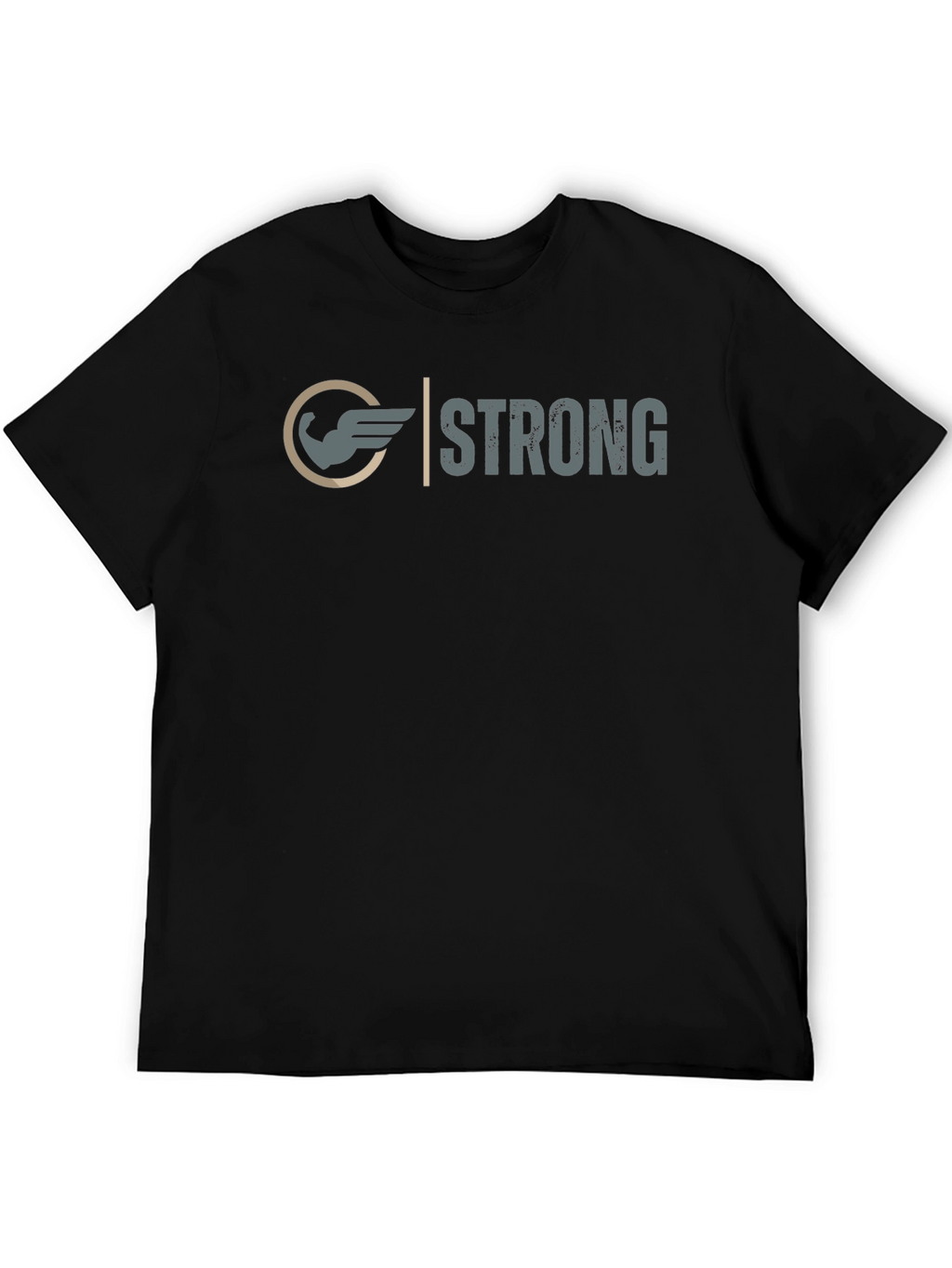 Strong Graphic Tee - Winged Arm Design