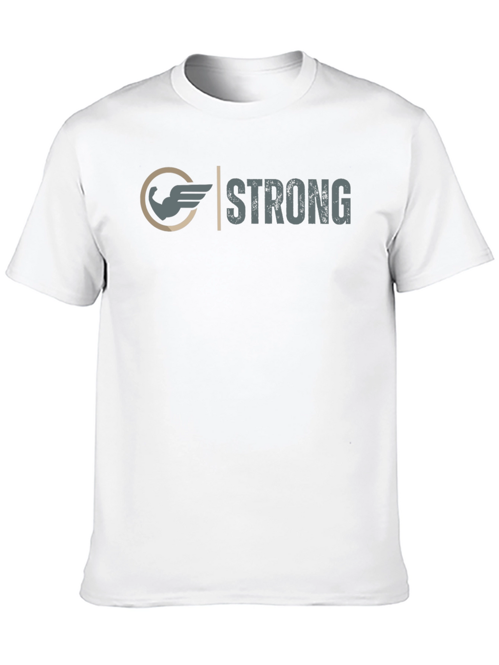 Strong Graphic Tee - Winged Arm Design