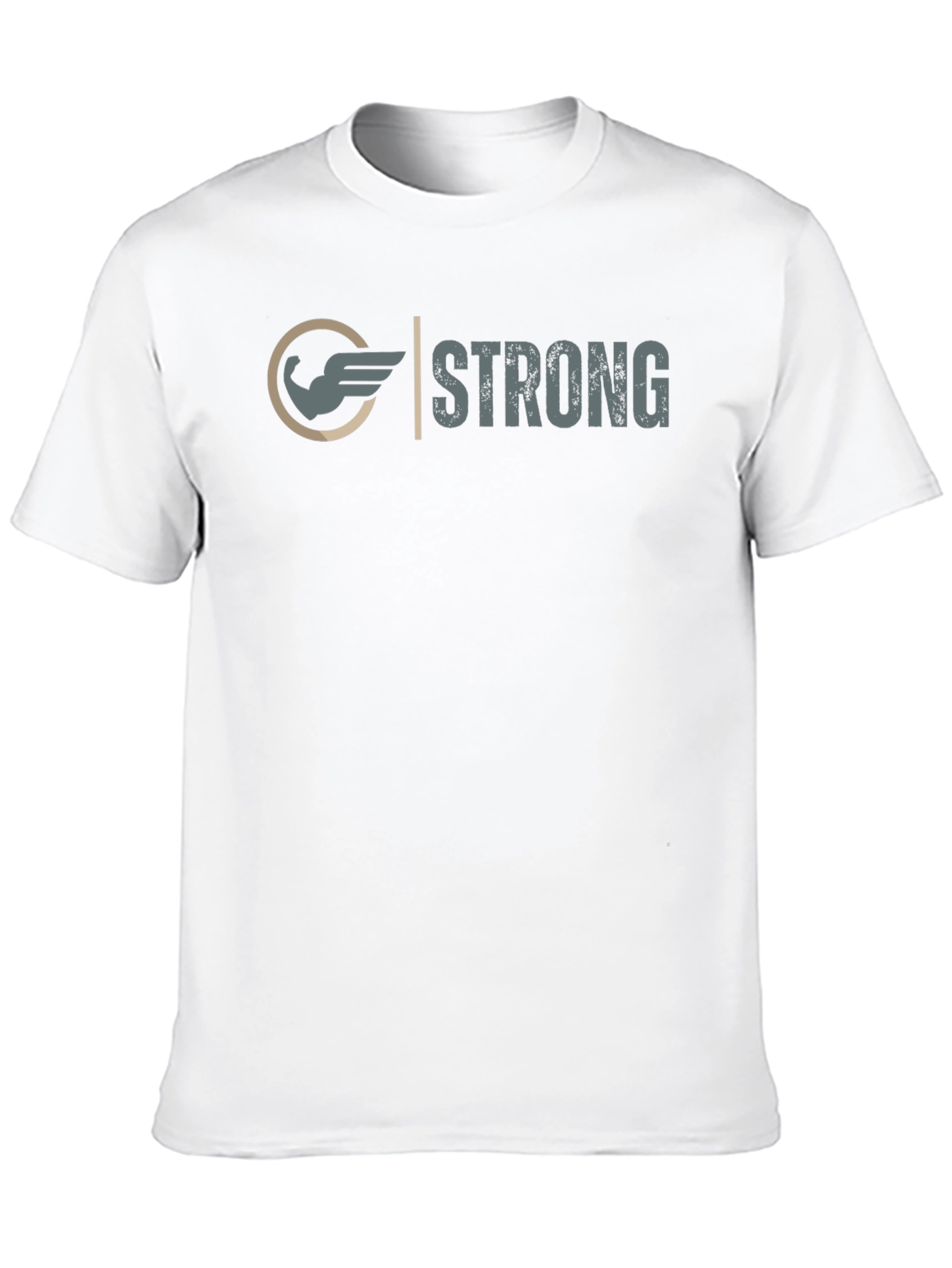 Strong Graphic Tee - Winged Arm Design