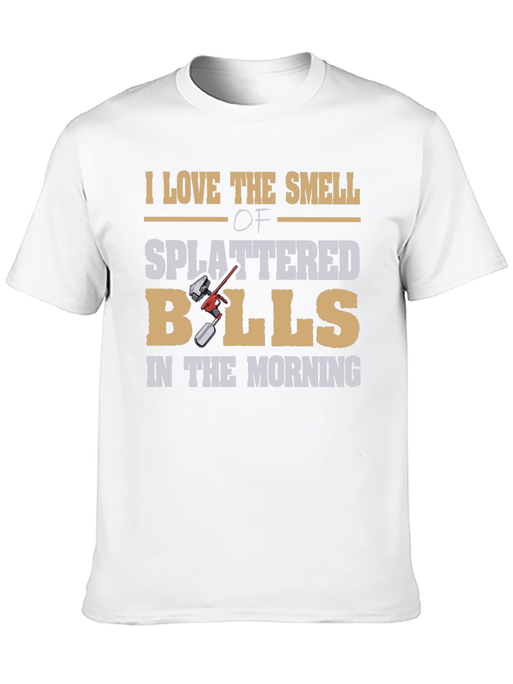 I Love Splattered Balls T-Shirt - Unique Design