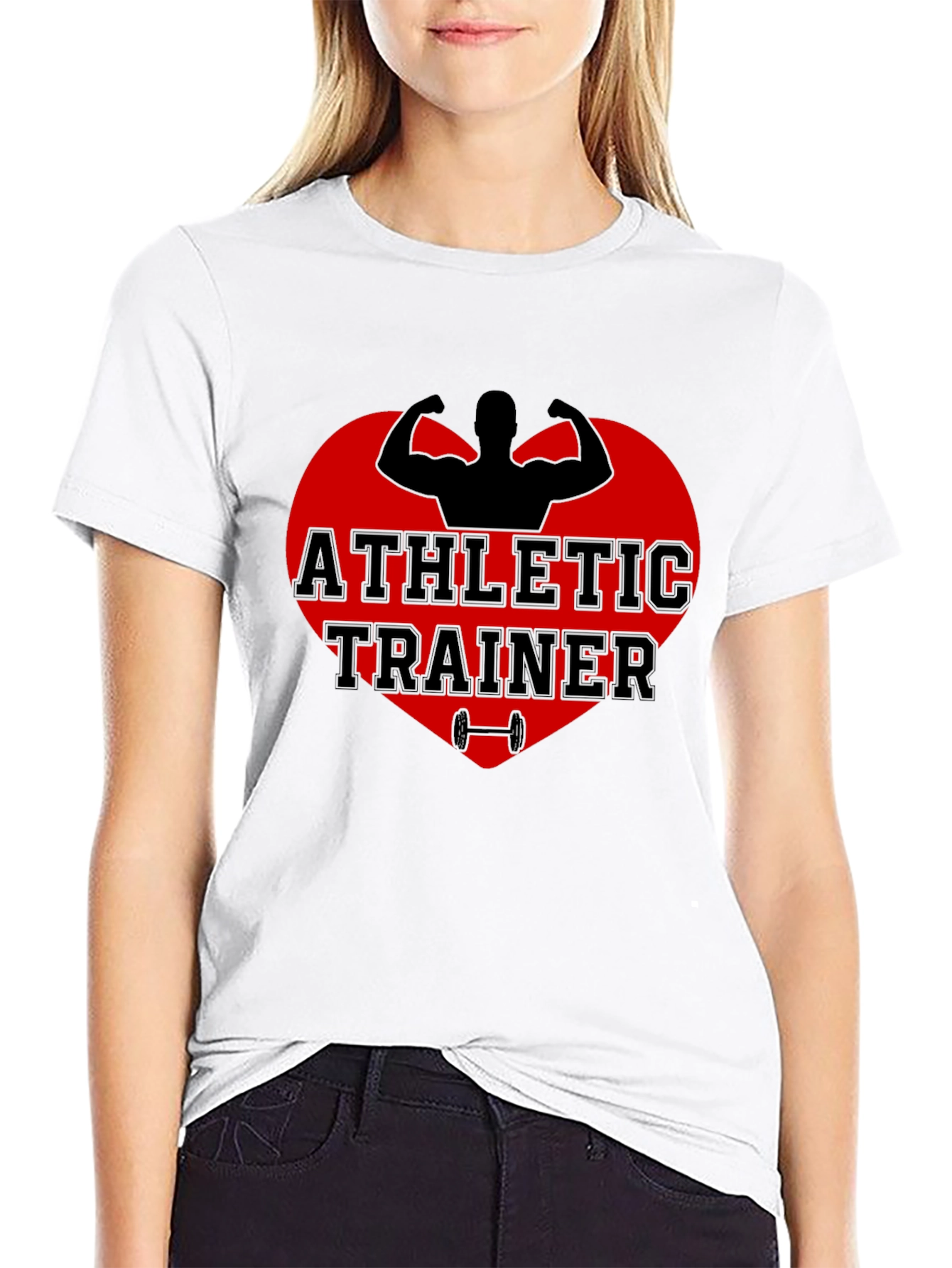 Athletic Trainer Heart Graphic T-Shirt