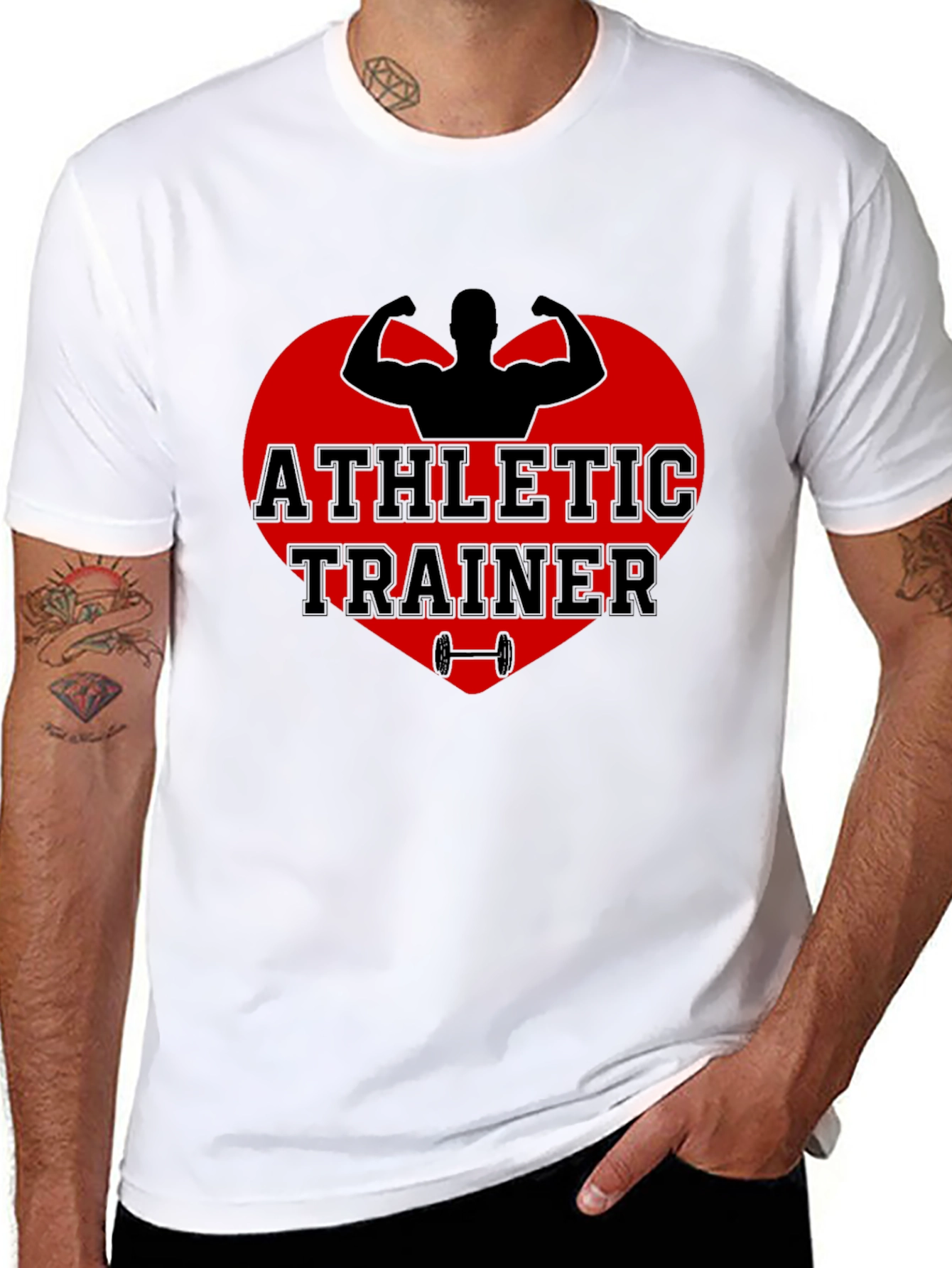 Athletic Trainer Heart Graphic T-Shirt