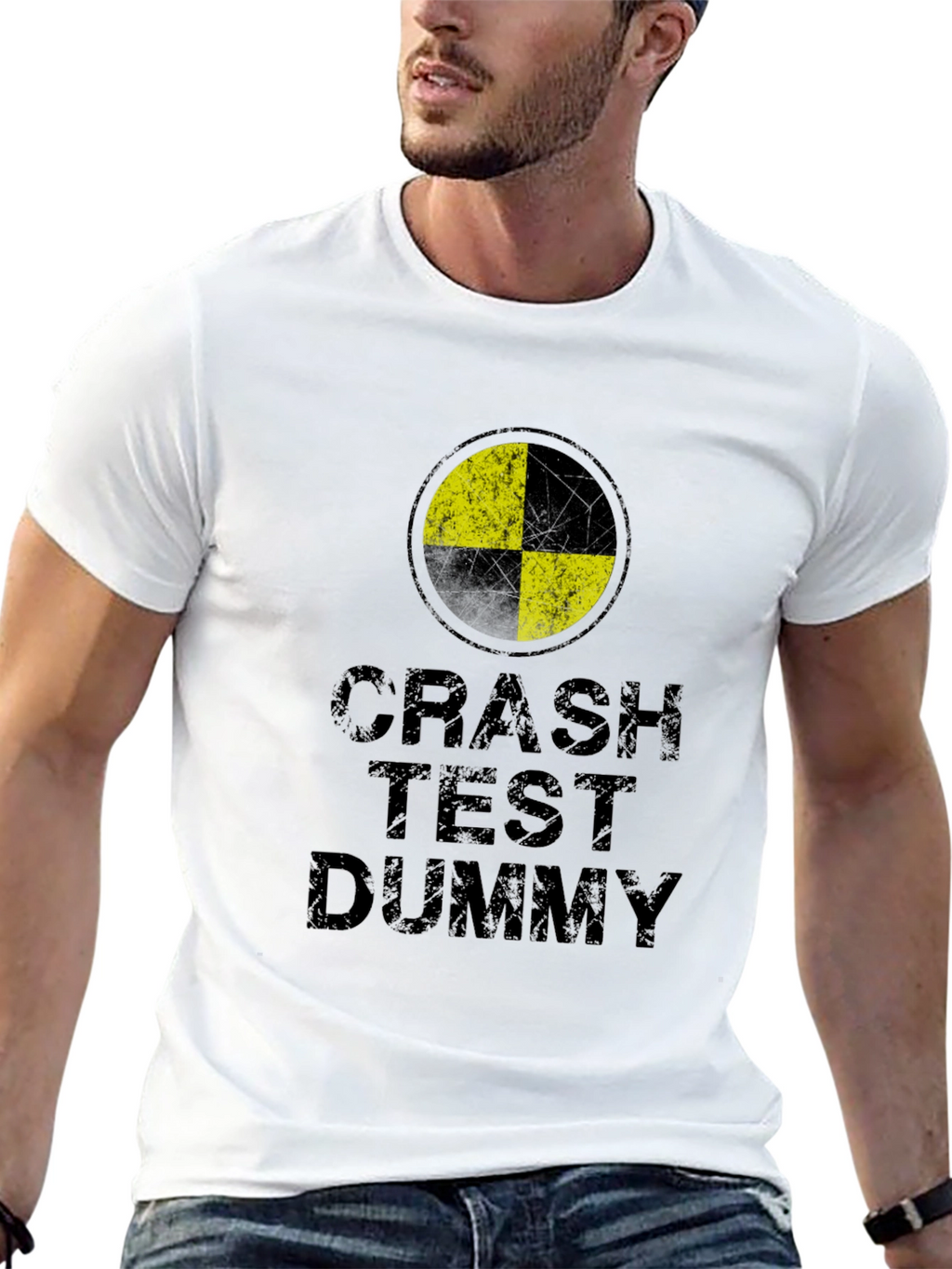 Crash Test Dummy Black Graphic Tee