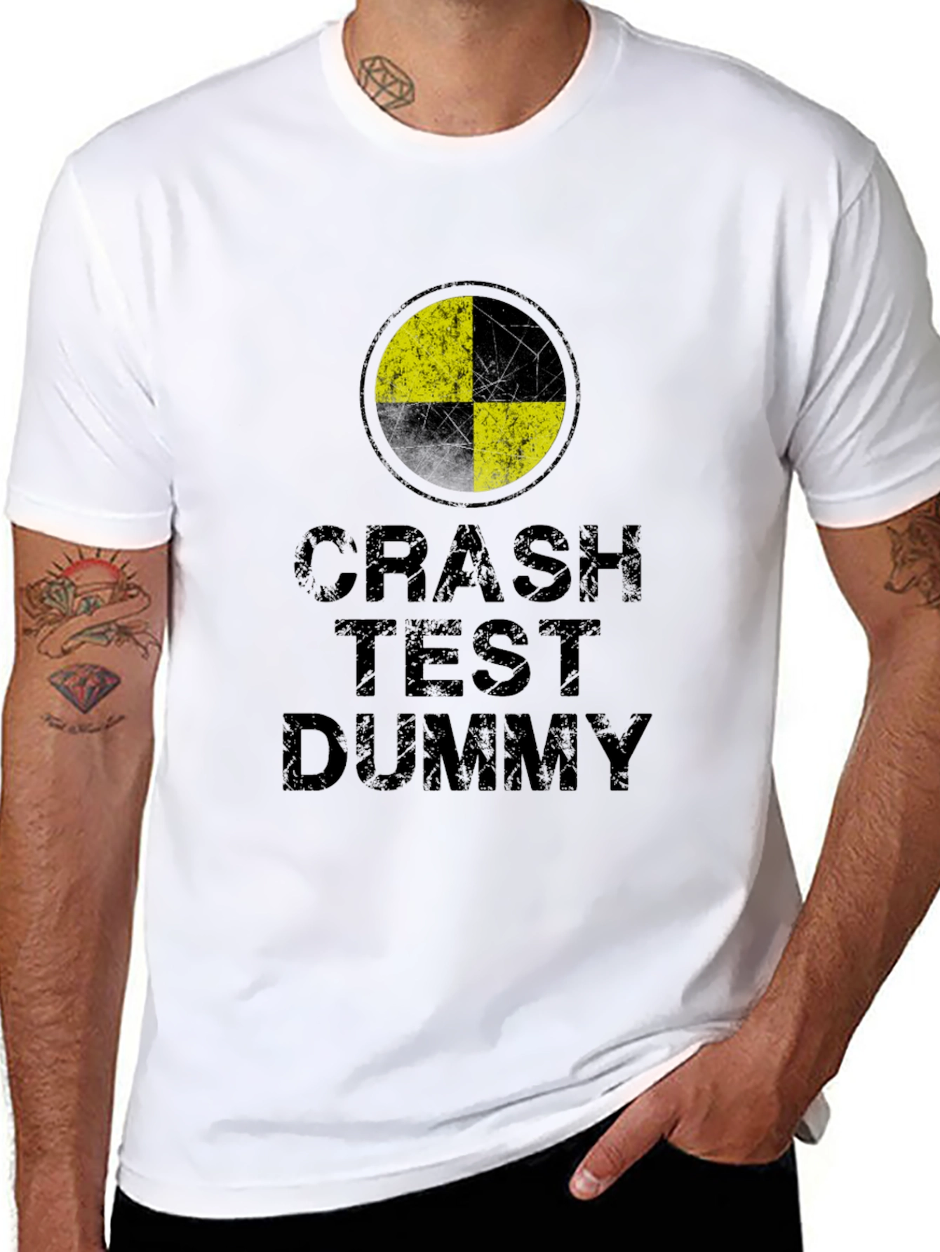 Crash Test Dummy Black Graphic Tee