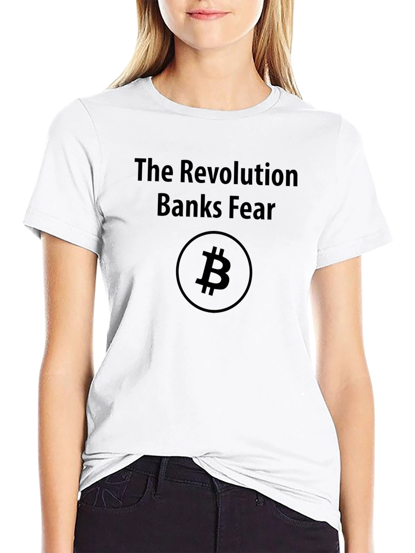 Bitcoin Revolution T-Shirt - Banks Fear Crypto Tee