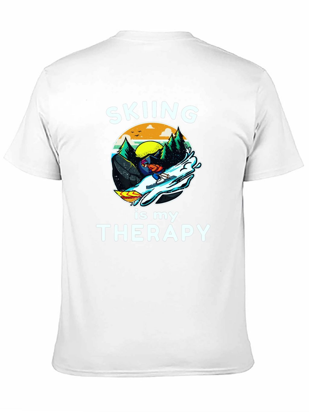 Skiing is My Therapy T-Shirt