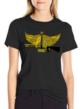 Eagle & Guns Black T-Shirt Unique Graphic Print