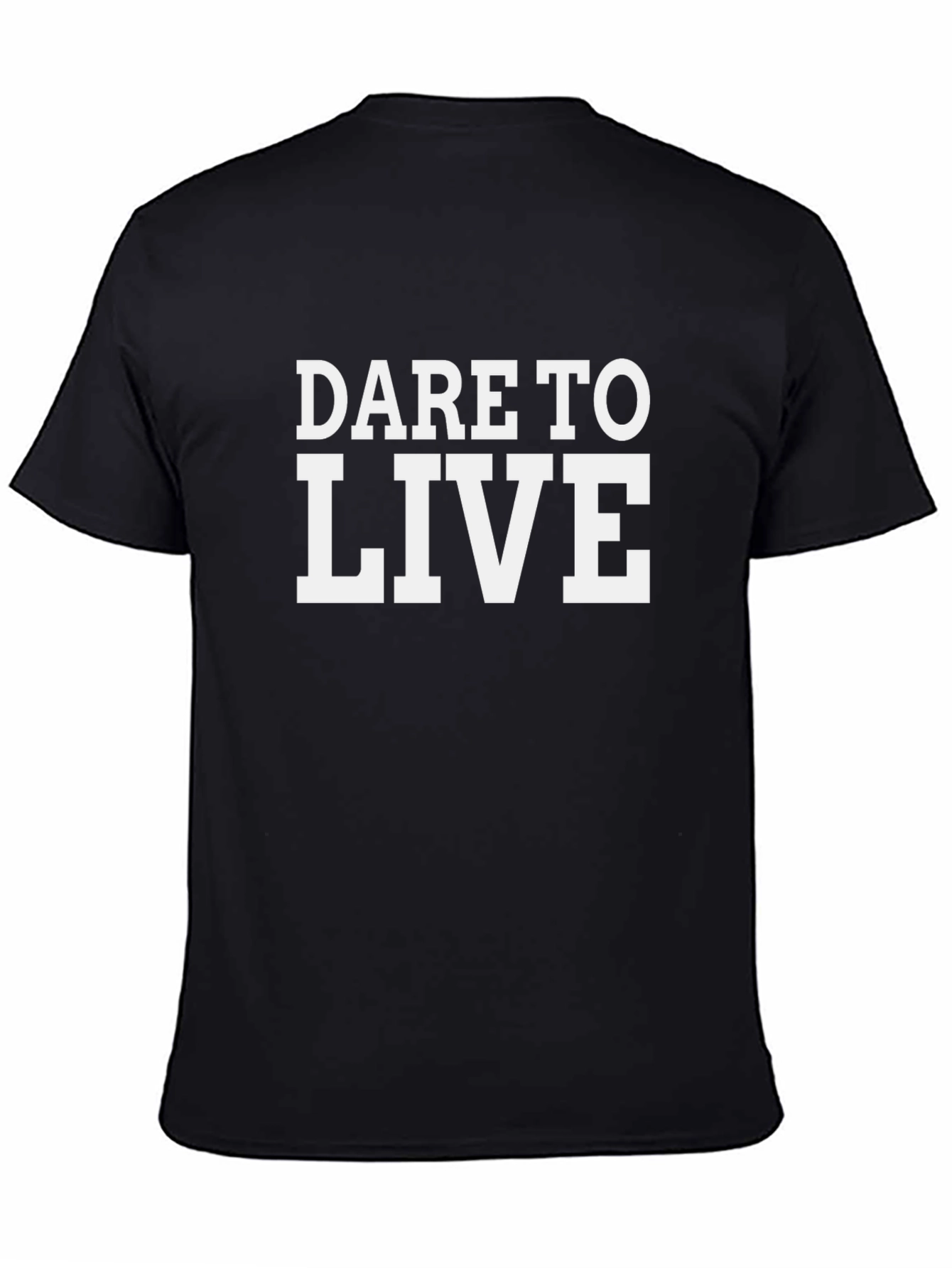 Dare to Live Black Graphic Tee