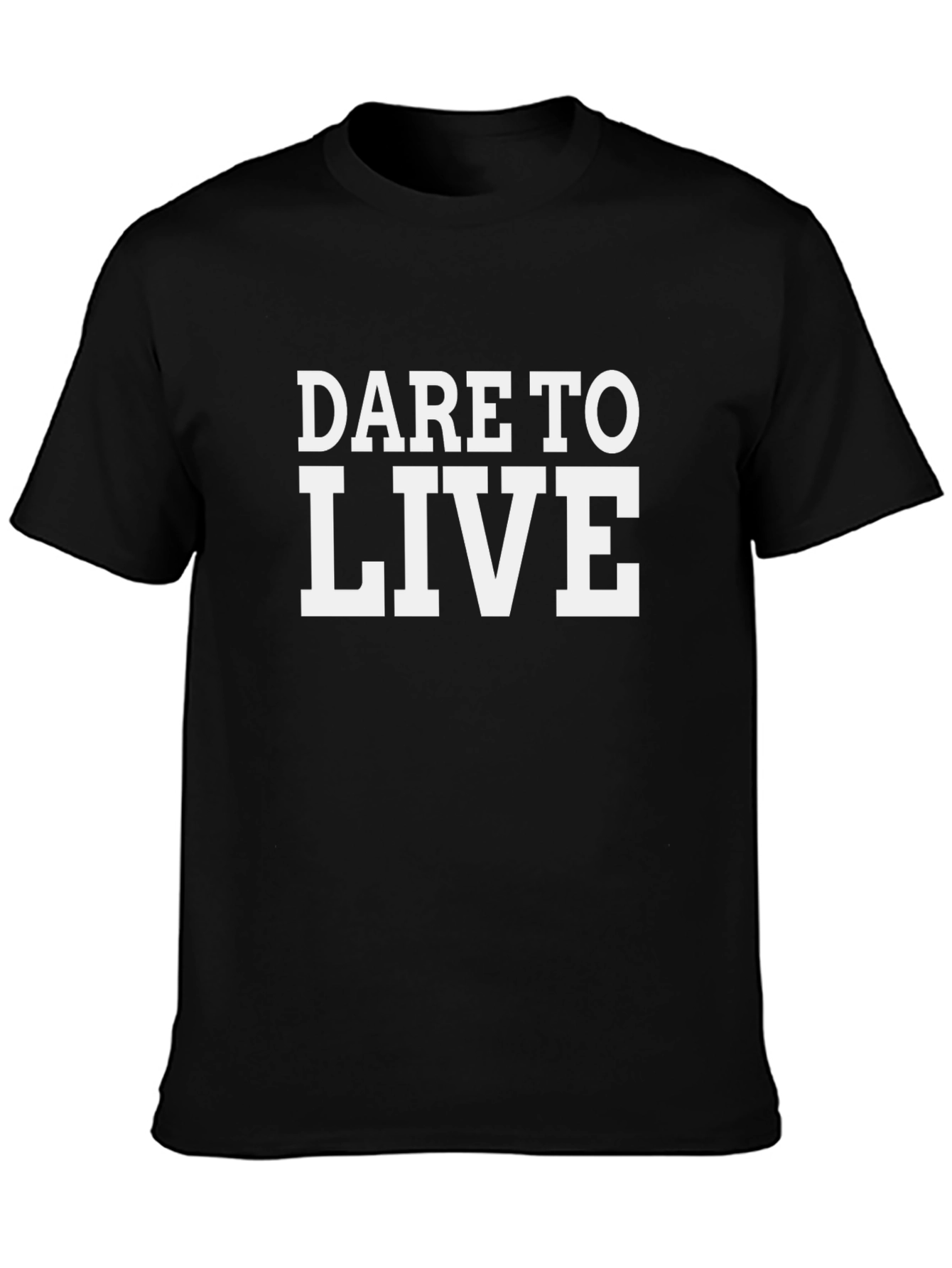 Dare to Live Black Graphic Tee