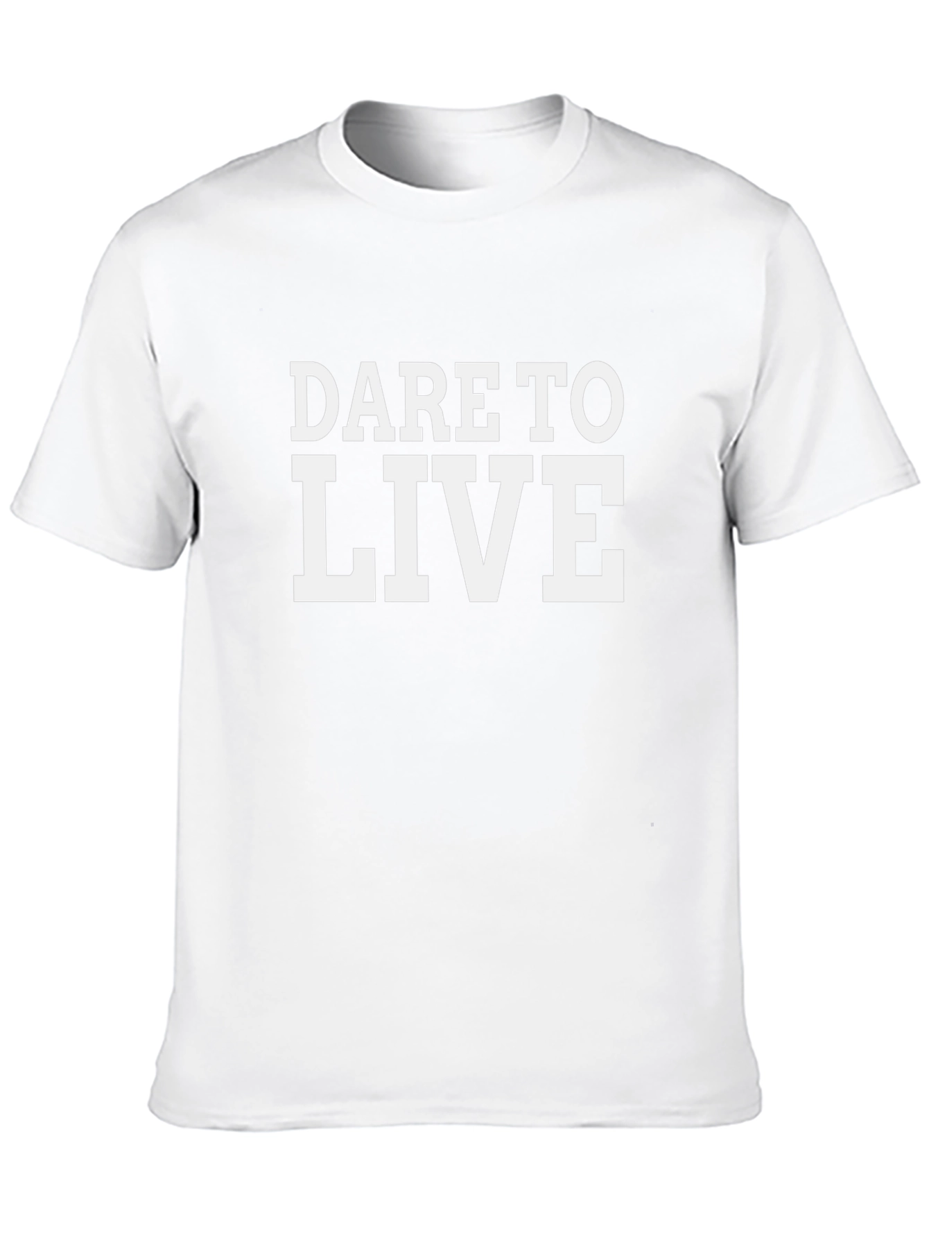 Dare to Live Black Graphic Tee