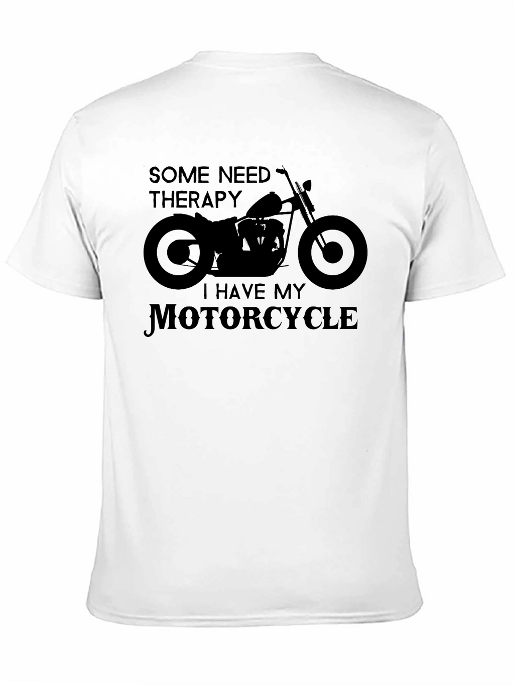 Motorcycle Therapy Graphic Tee - Biker Style