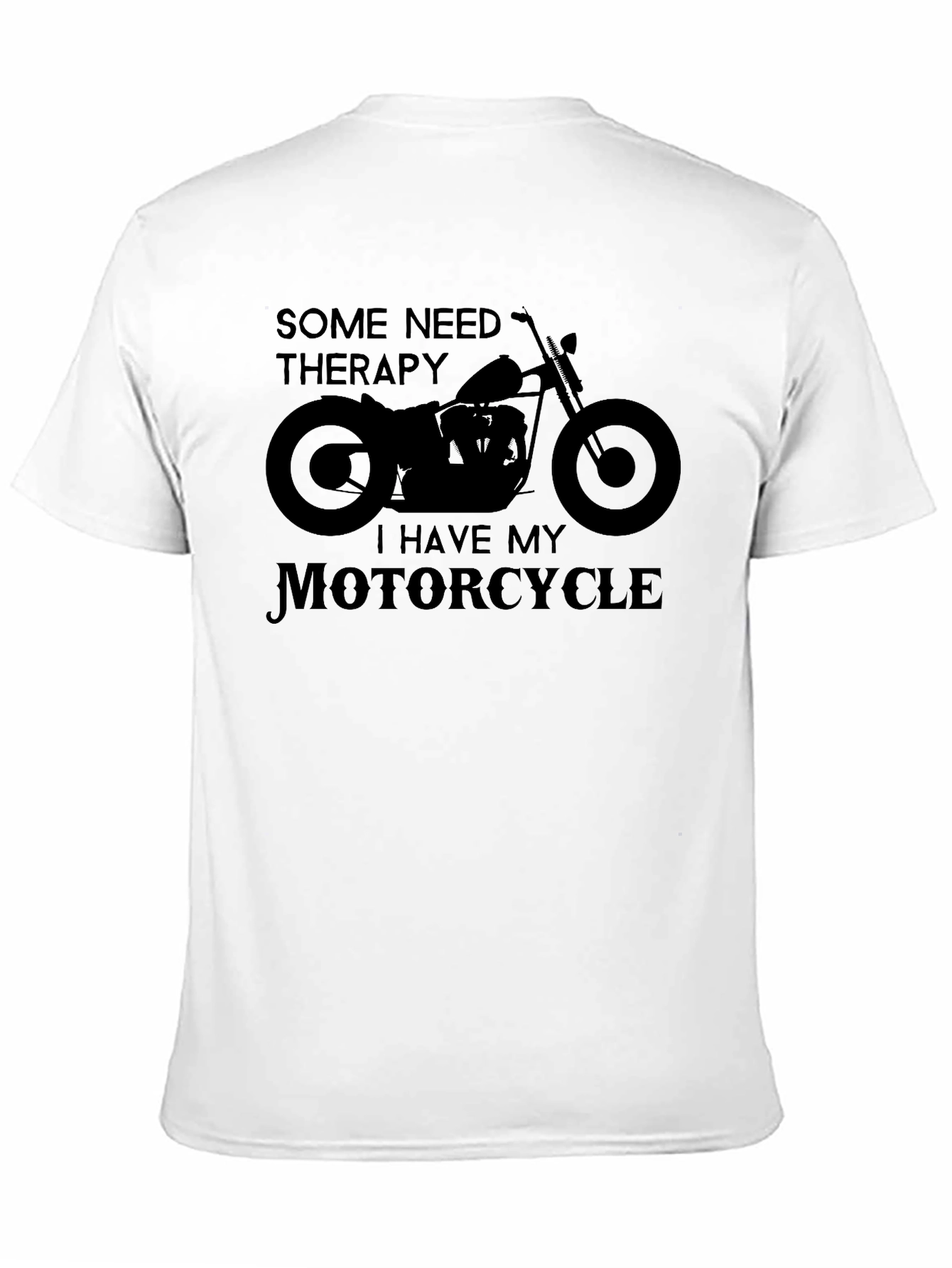 Motorcycle Therapy Graphic Tee - Biker Style