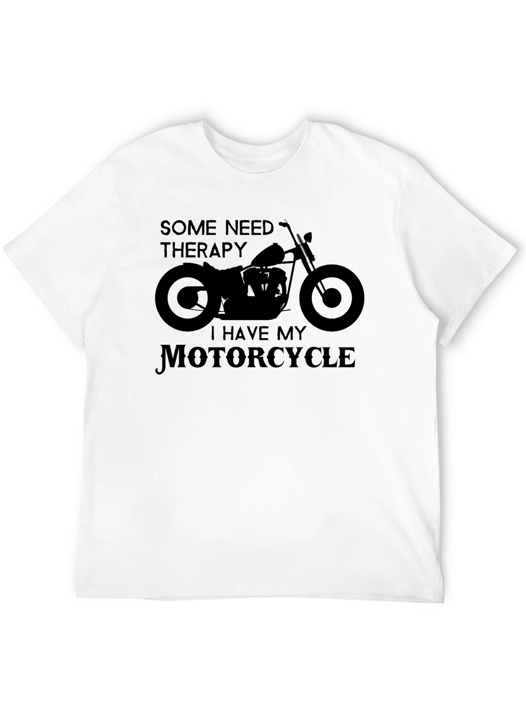 Motorcycle Therapy Graphic Tee - Biker Style