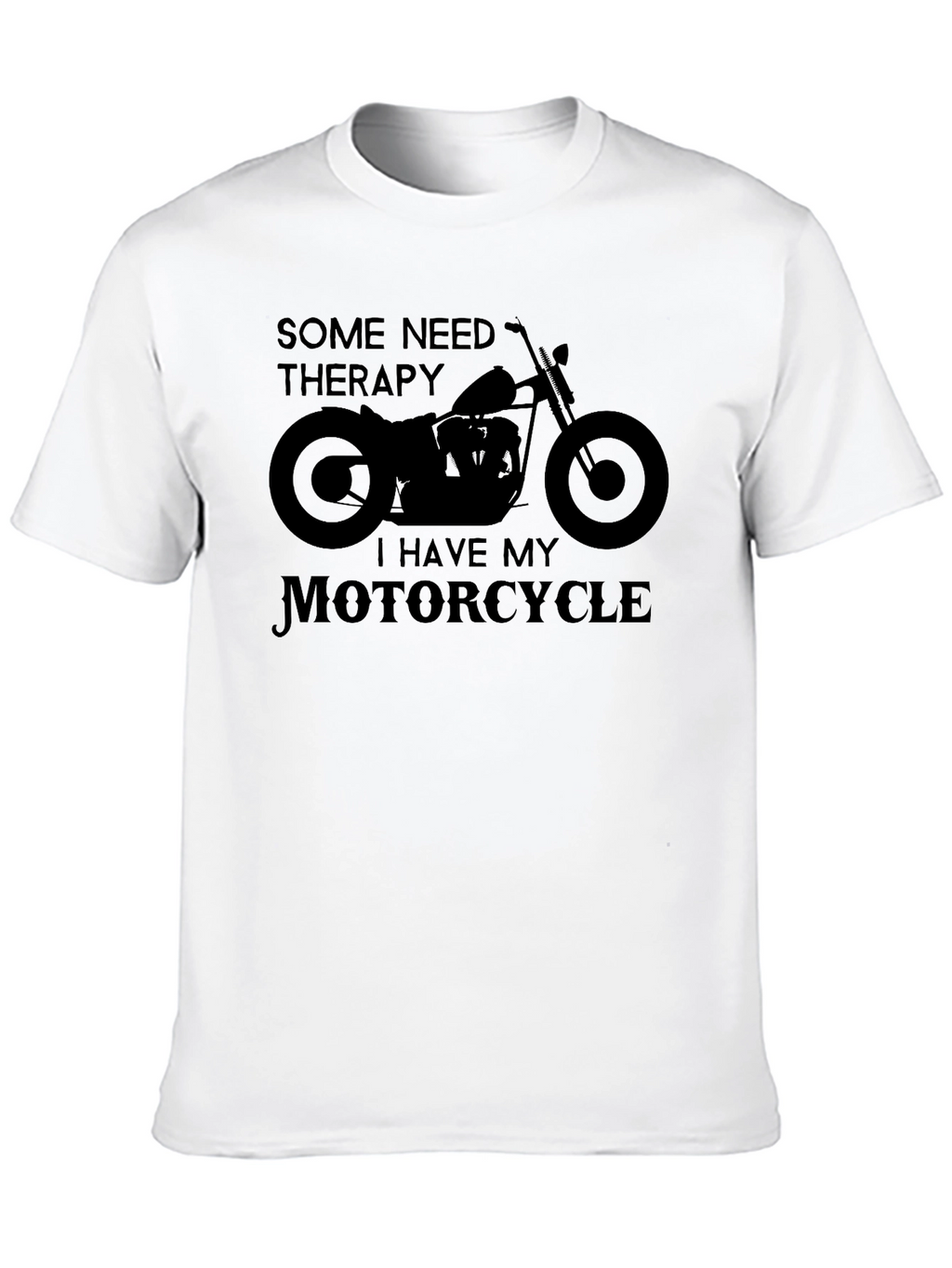 Motorcycle Therapy Graphic Tee - Biker Style