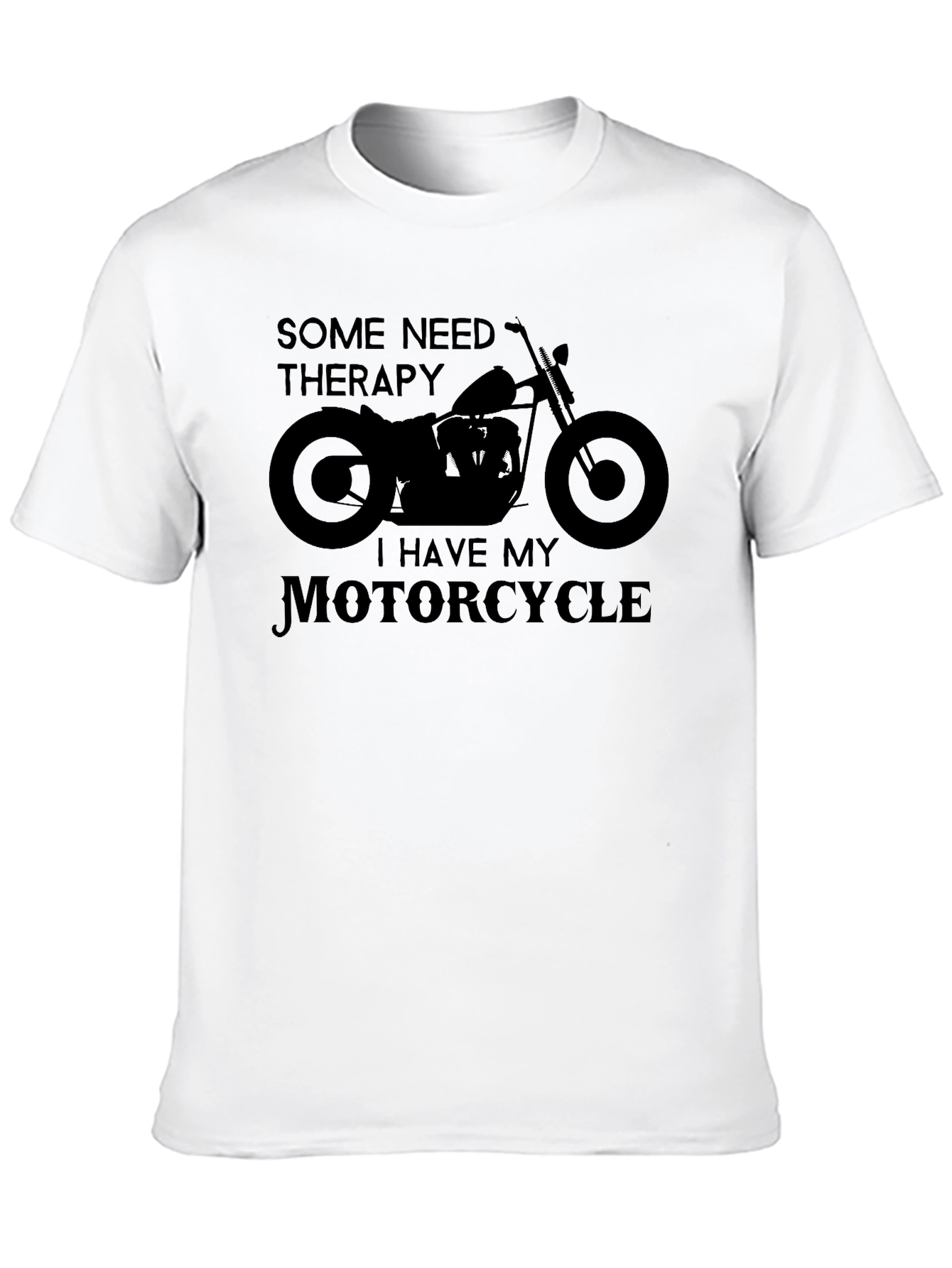 Motorcycle Therapy Graphic Tee - Biker Style