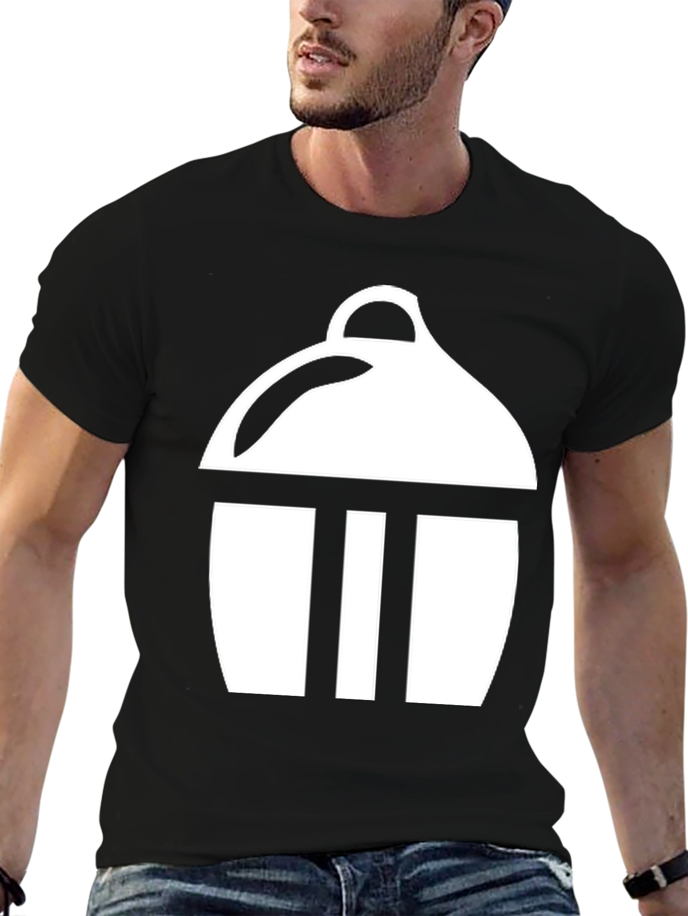 Geometric Graphic Tee - Modern Minimalist Design