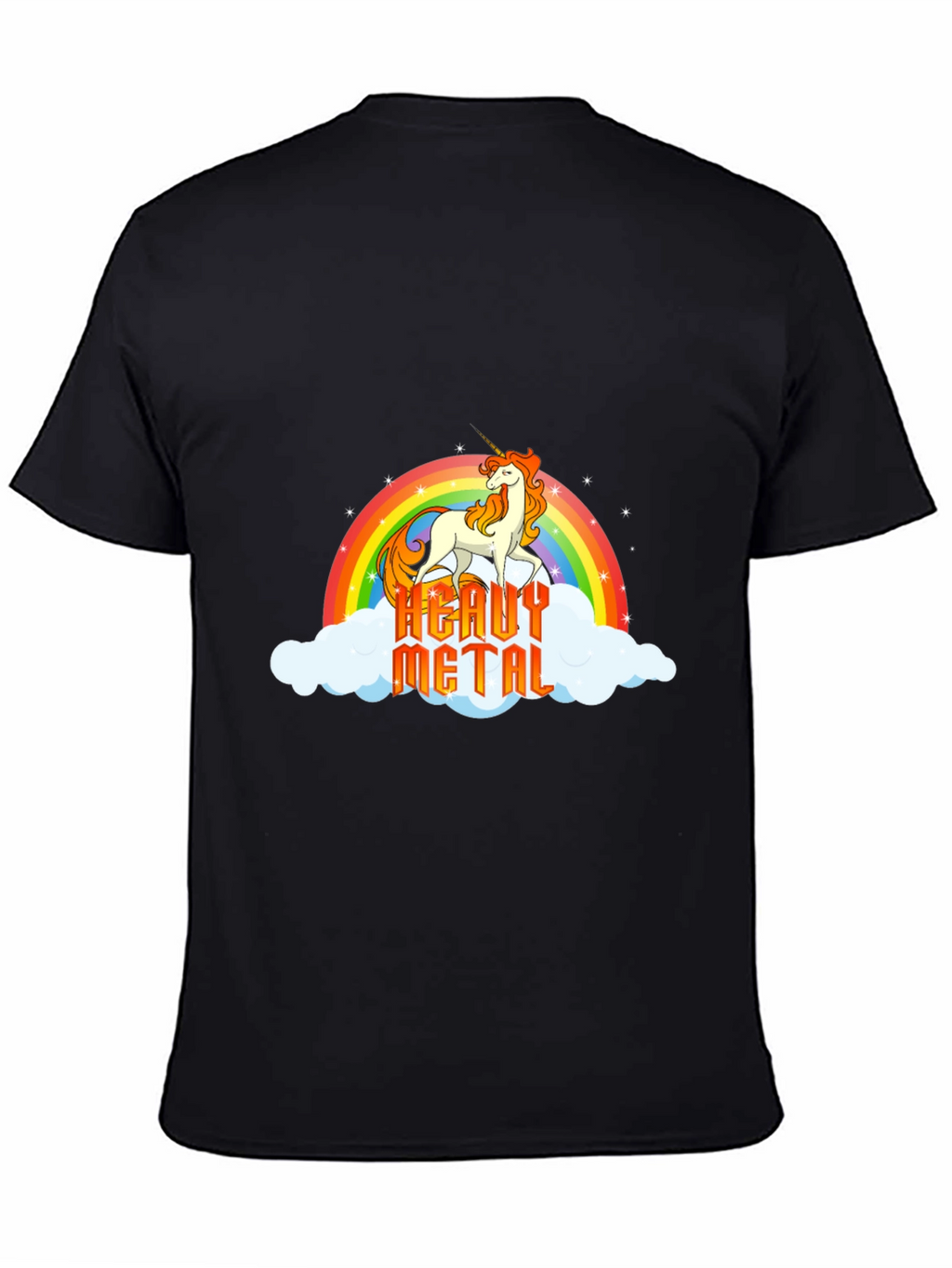 Heavy Metal Unicorn Rainbow T-Shirt
