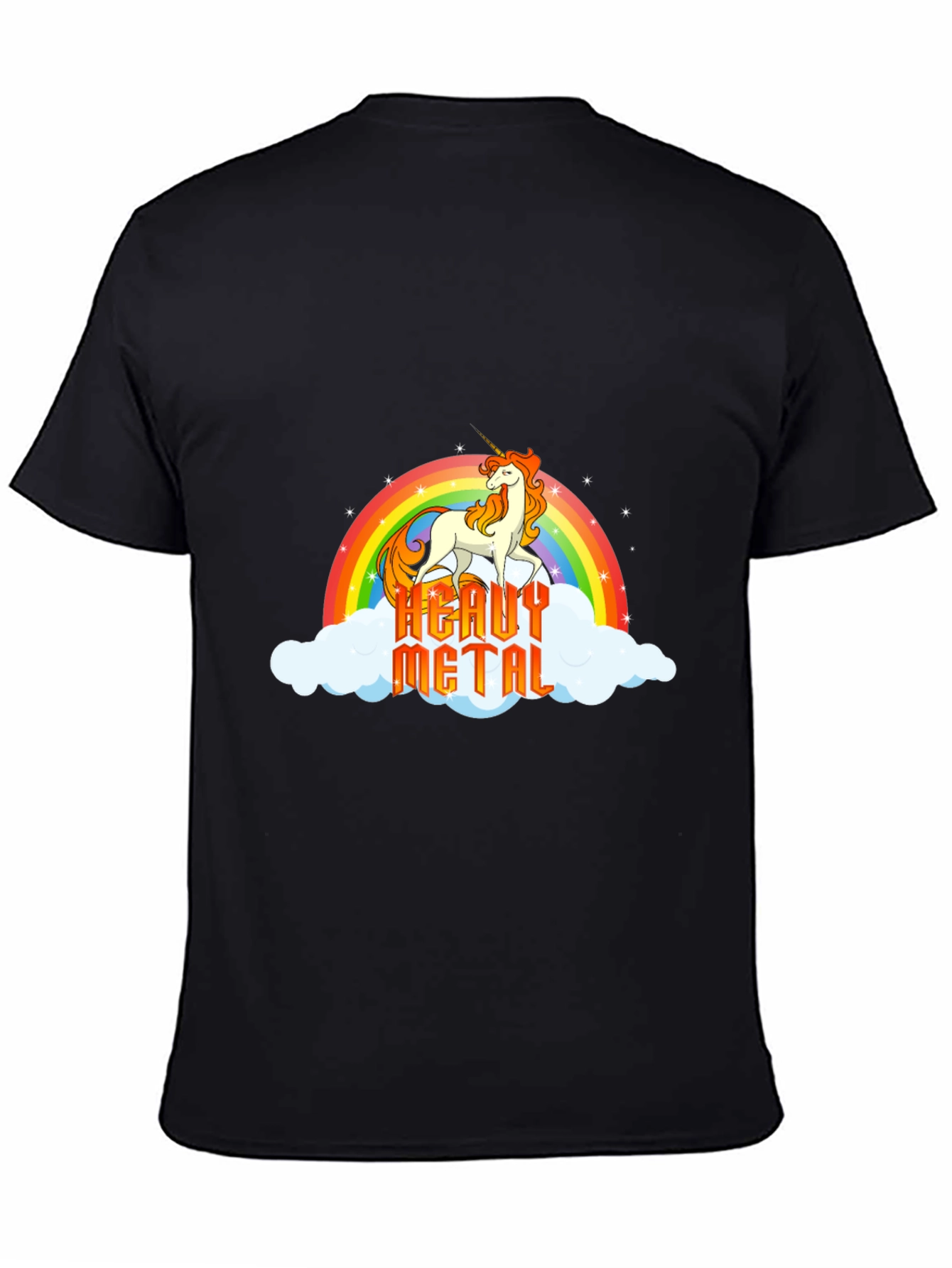 Heavy Metal Unicorn Rainbow T-Shirt