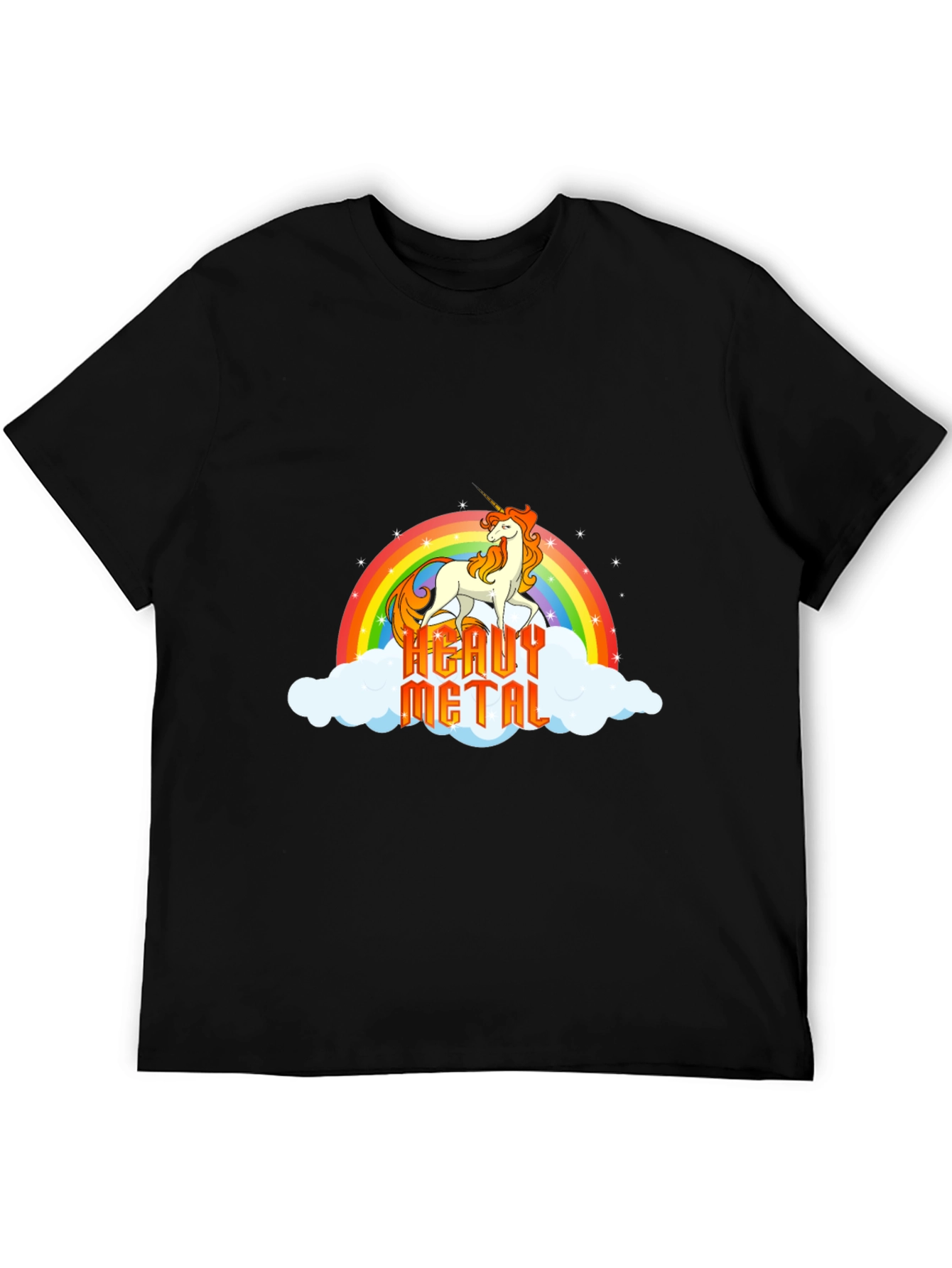 Heavy Metal Unicorn Rainbow T-Shirt