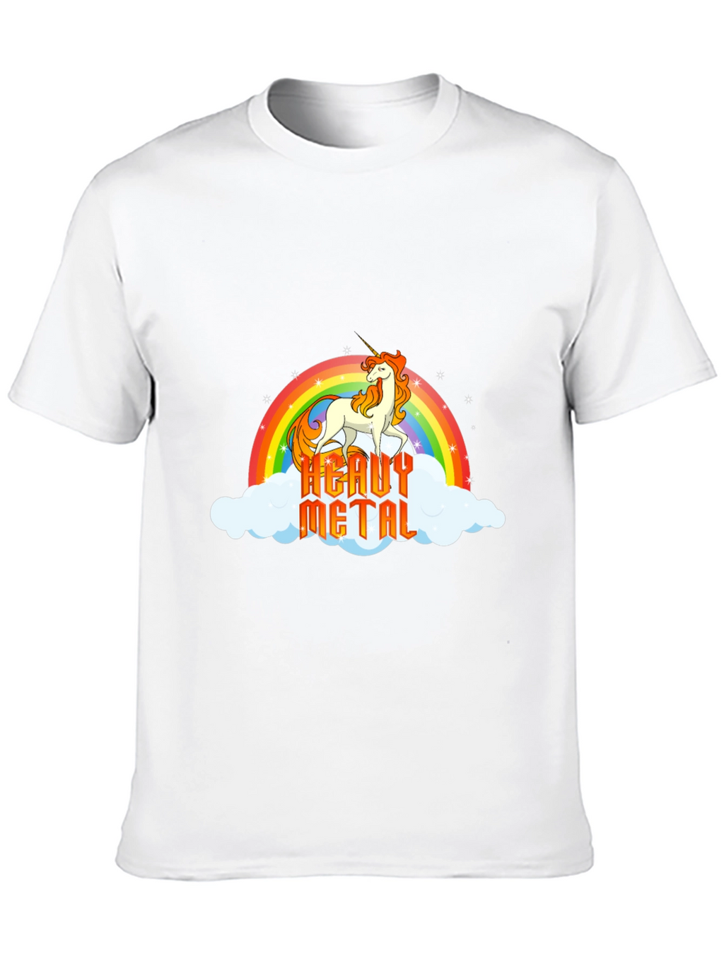 Heavy Metal Unicorn Rainbow T-Shirt