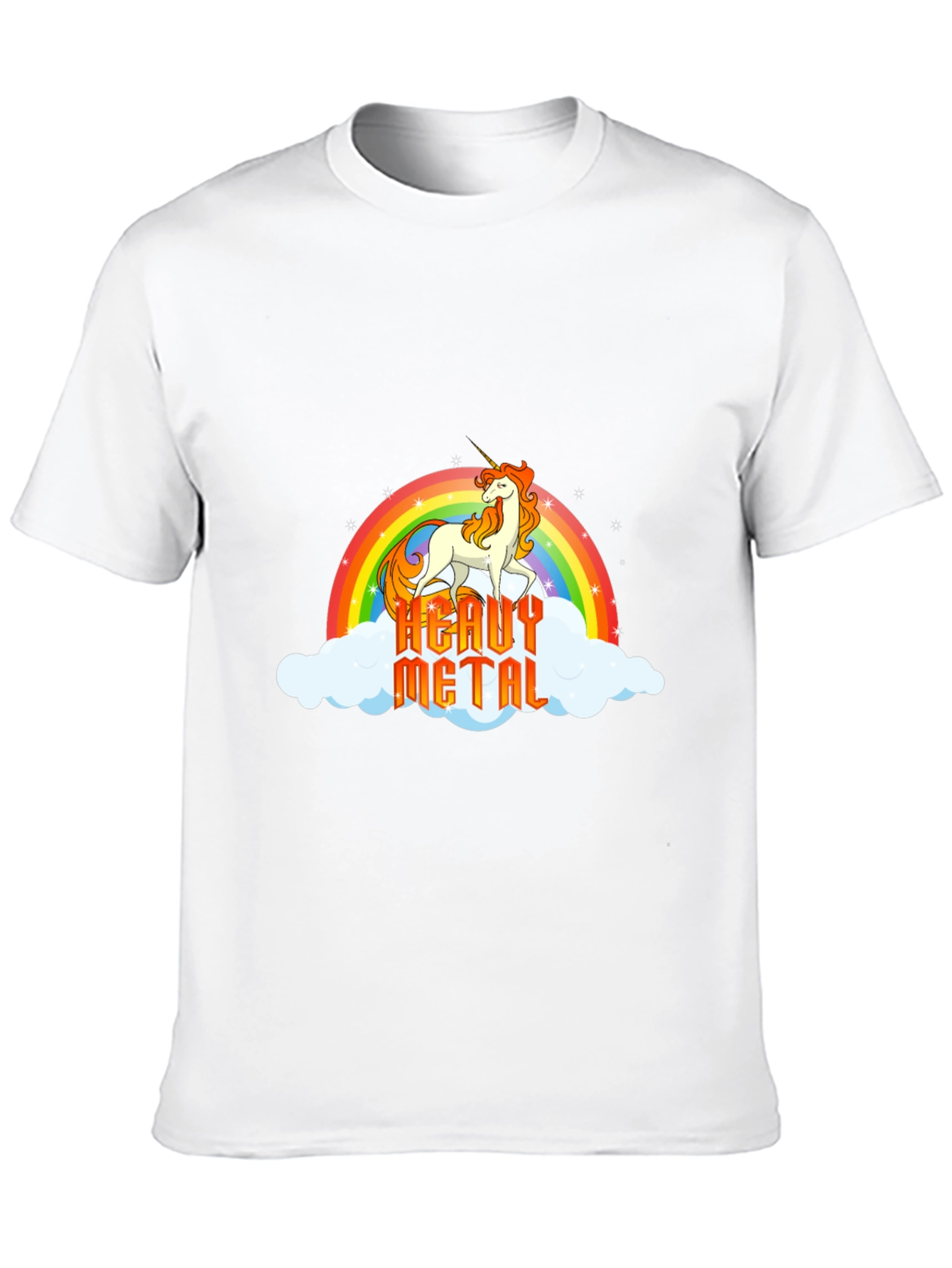 Heavy Metal Unicorn Rainbow T-Shirt