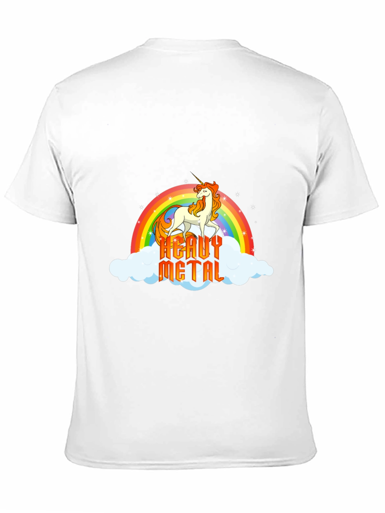 Heavy Metal Unicorn Rainbow T-Shirt