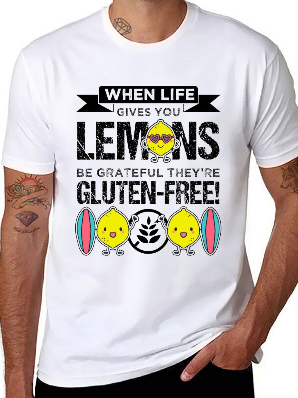 Funny Gluten-Free Lemon Graphic Tee