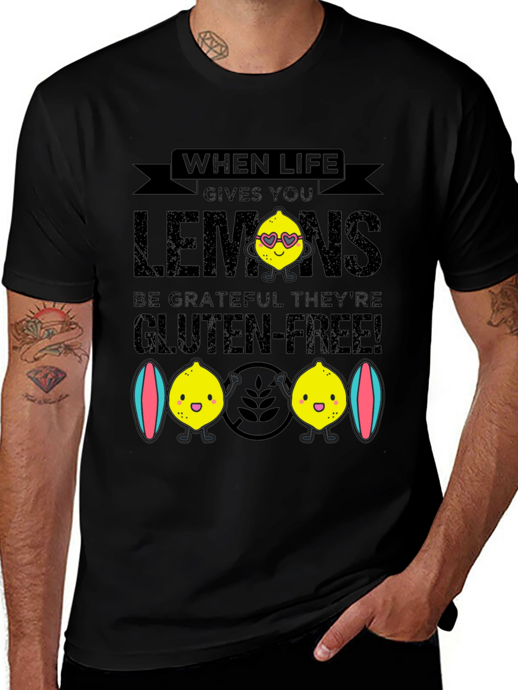 Funny Gluten-Free Lemon Graphic Tee