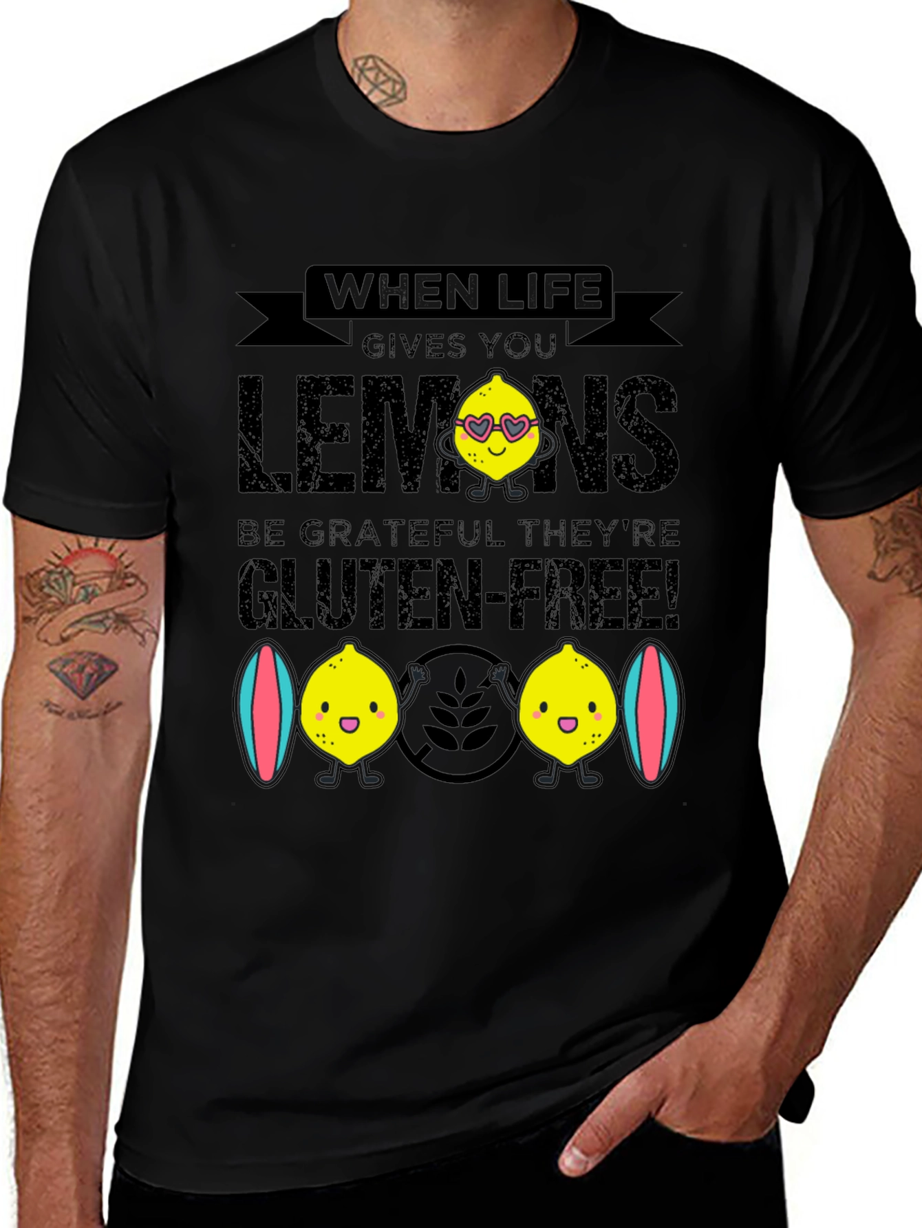 Funny Gluten-Free Lemon Graphic Tee