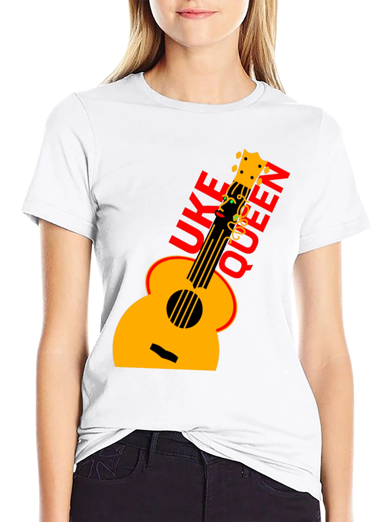 Uke Queen Graphic T-Shirt - Musicians Tee