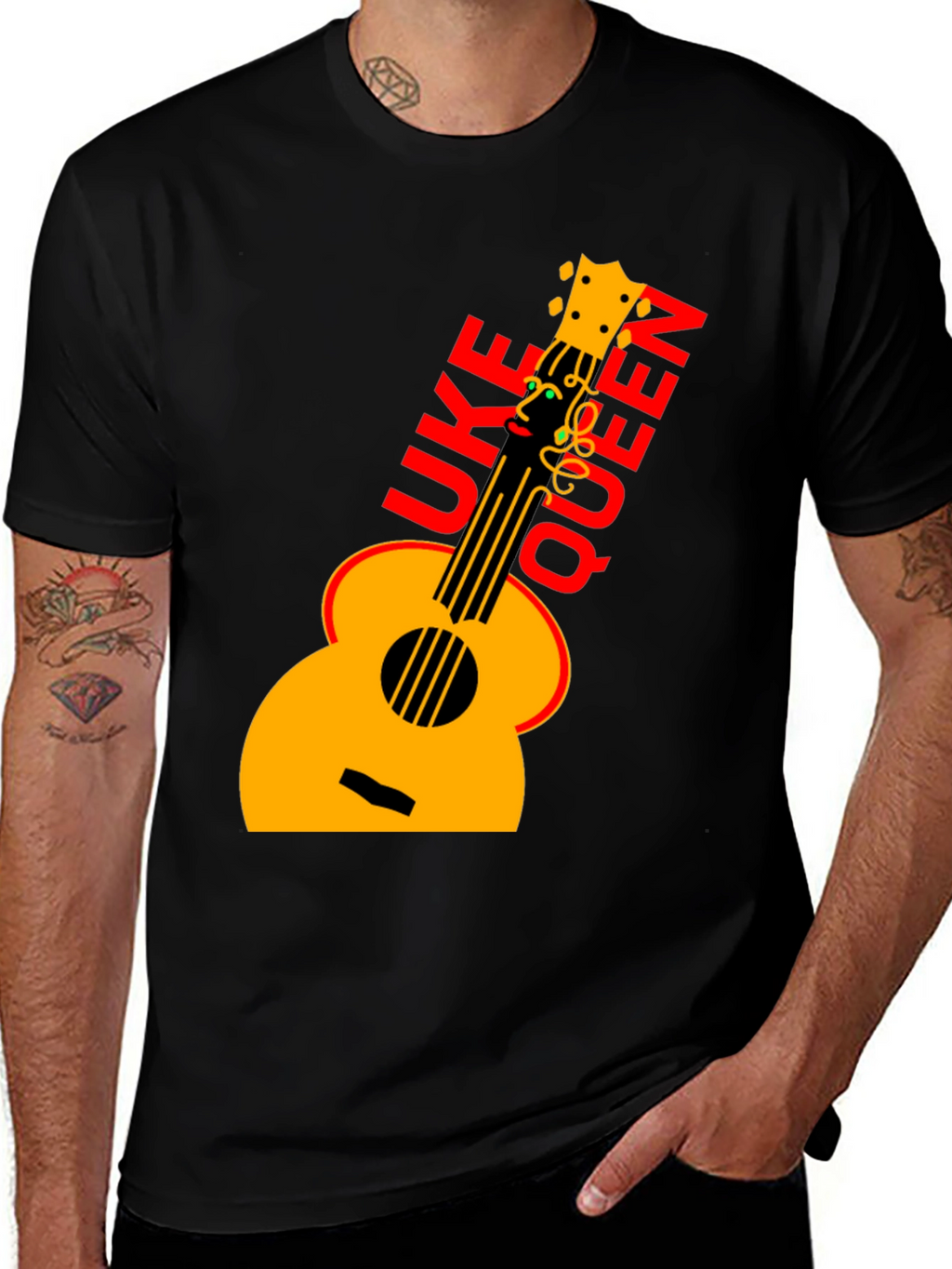 Uke Queen Graphic T-Shirt - Musicians Tee