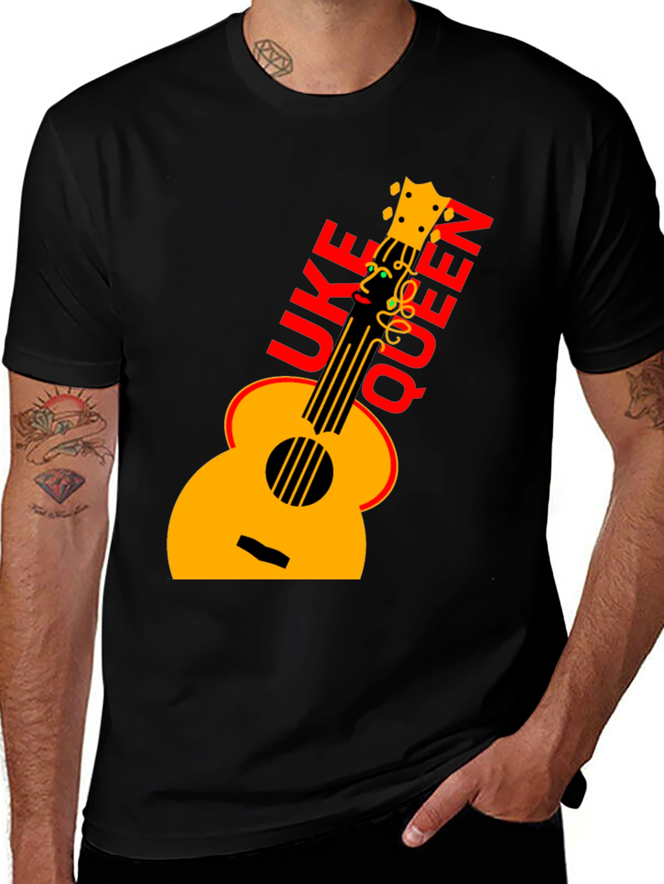 Uke Queen Graphic T-Shirt - Musicians Tee