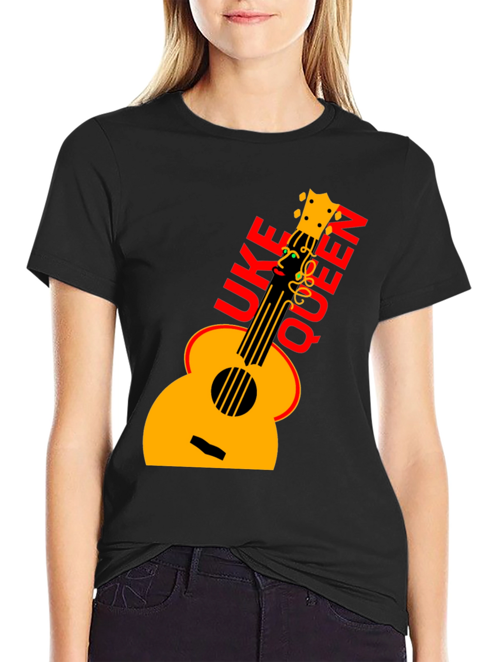Uke Queen Graphic T-Shirt - Musicians Tee