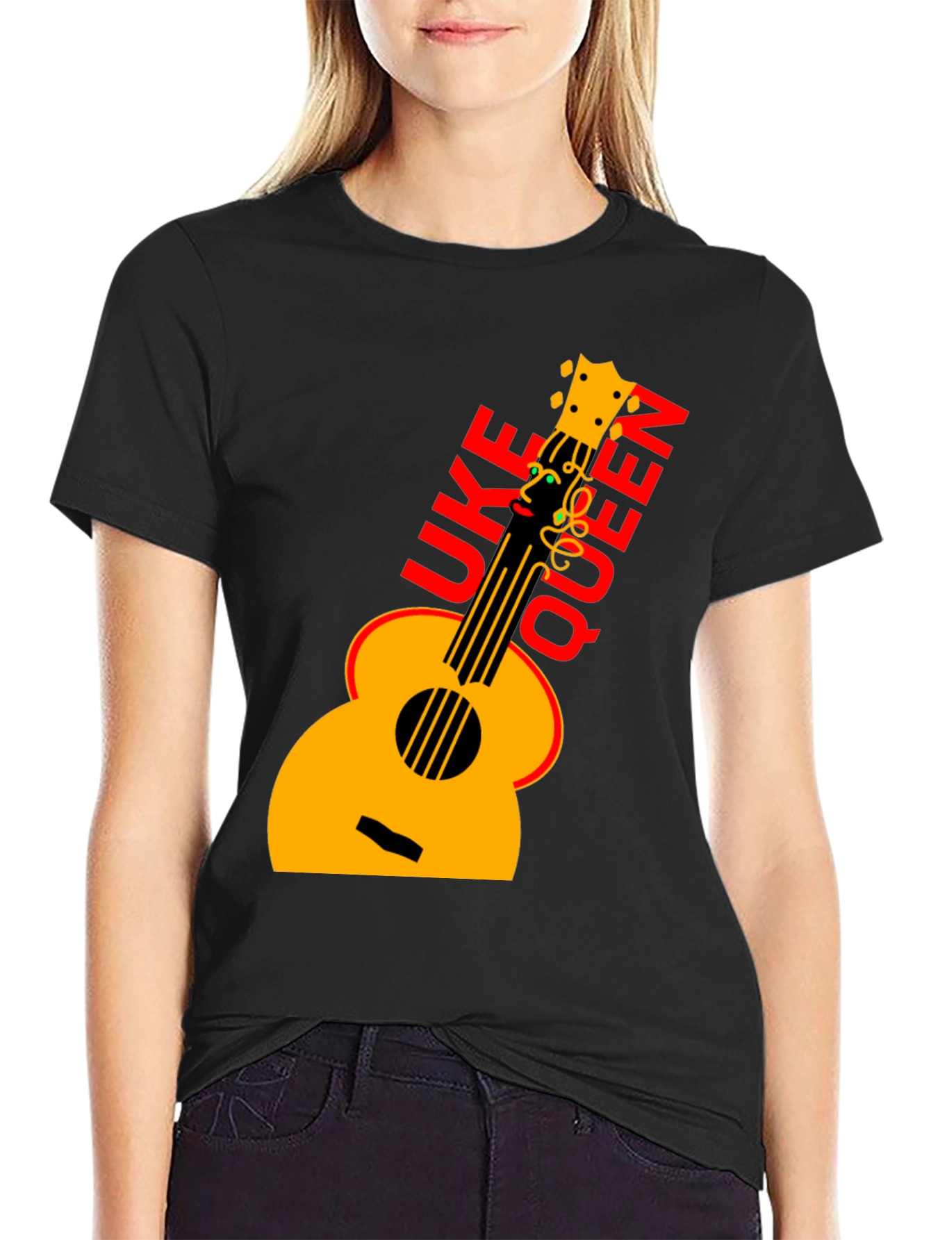 Uke Queen Graphic T-Shirt - Musicians Tee