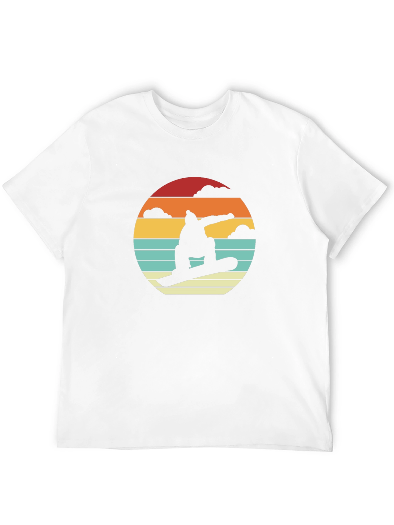 Retro Snowboarder Sunset T-Shirt
